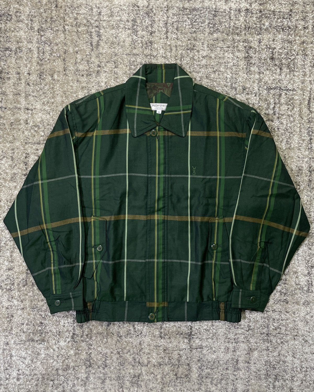 Yves Saint Laurent Plaid Jacket