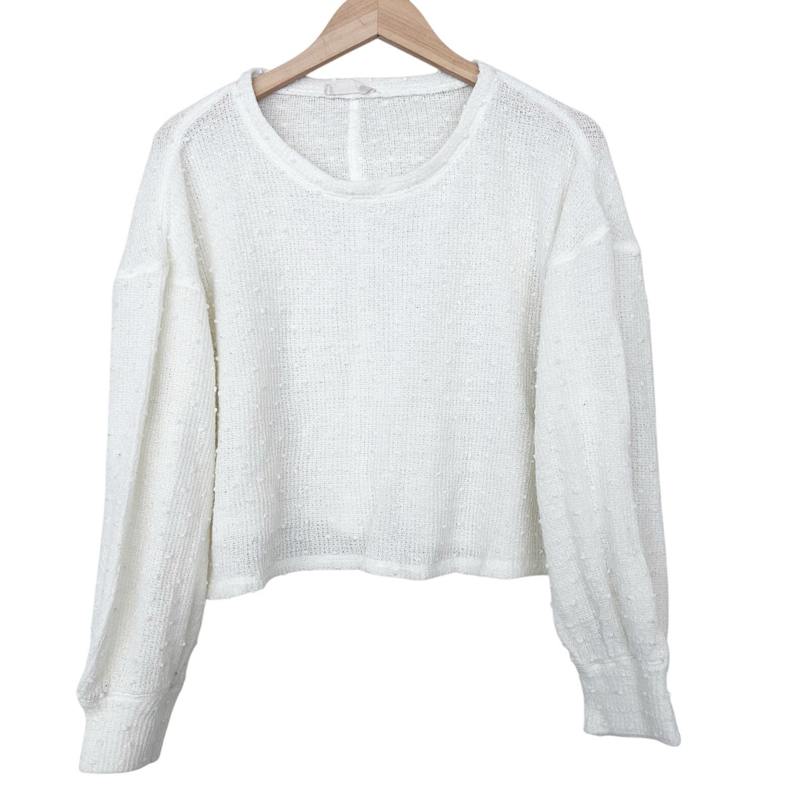 Other Altard State White Knit Sweater Sz L Size L / US 10 / IT 46 - 4 Thumbnail