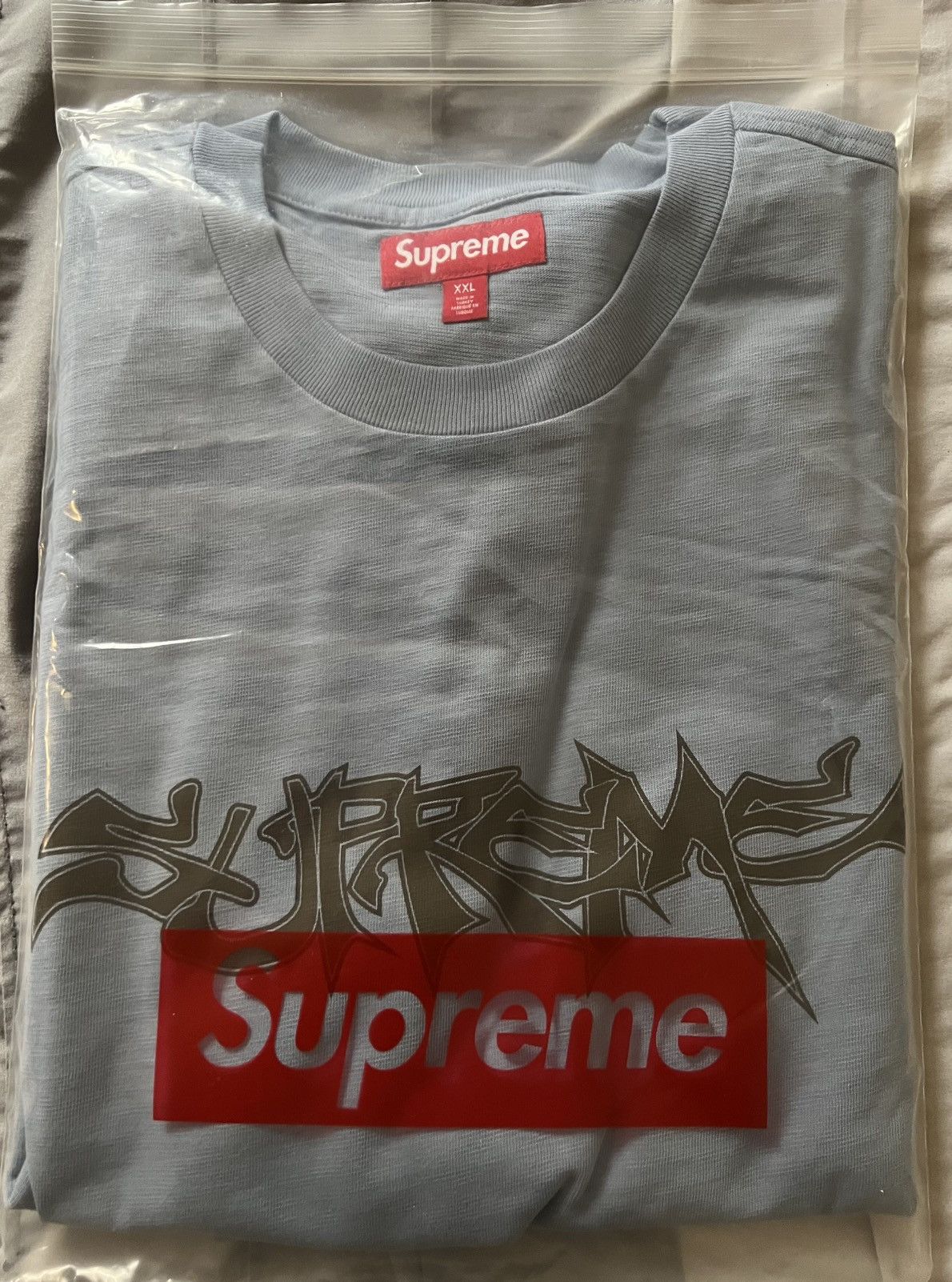Supreme Supreme Mental S/S Top Blue Size 2XL/XXL Size US XXL / EU 58 / 5 - 6 Thumbnail