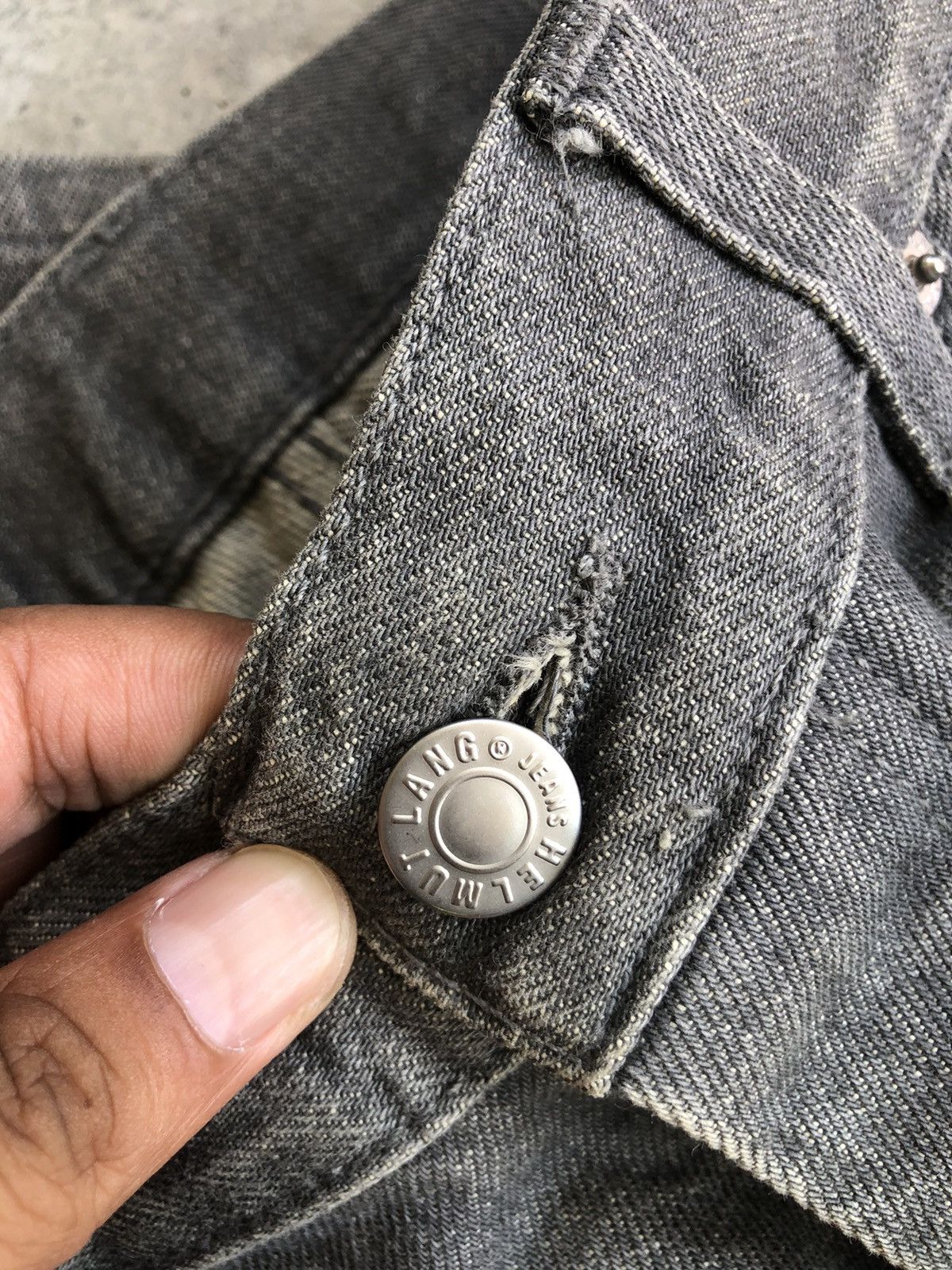 Helmut Lang Helmut Lang Classic Raw Denim Distressed Size US 31 - 18 Thumbnail