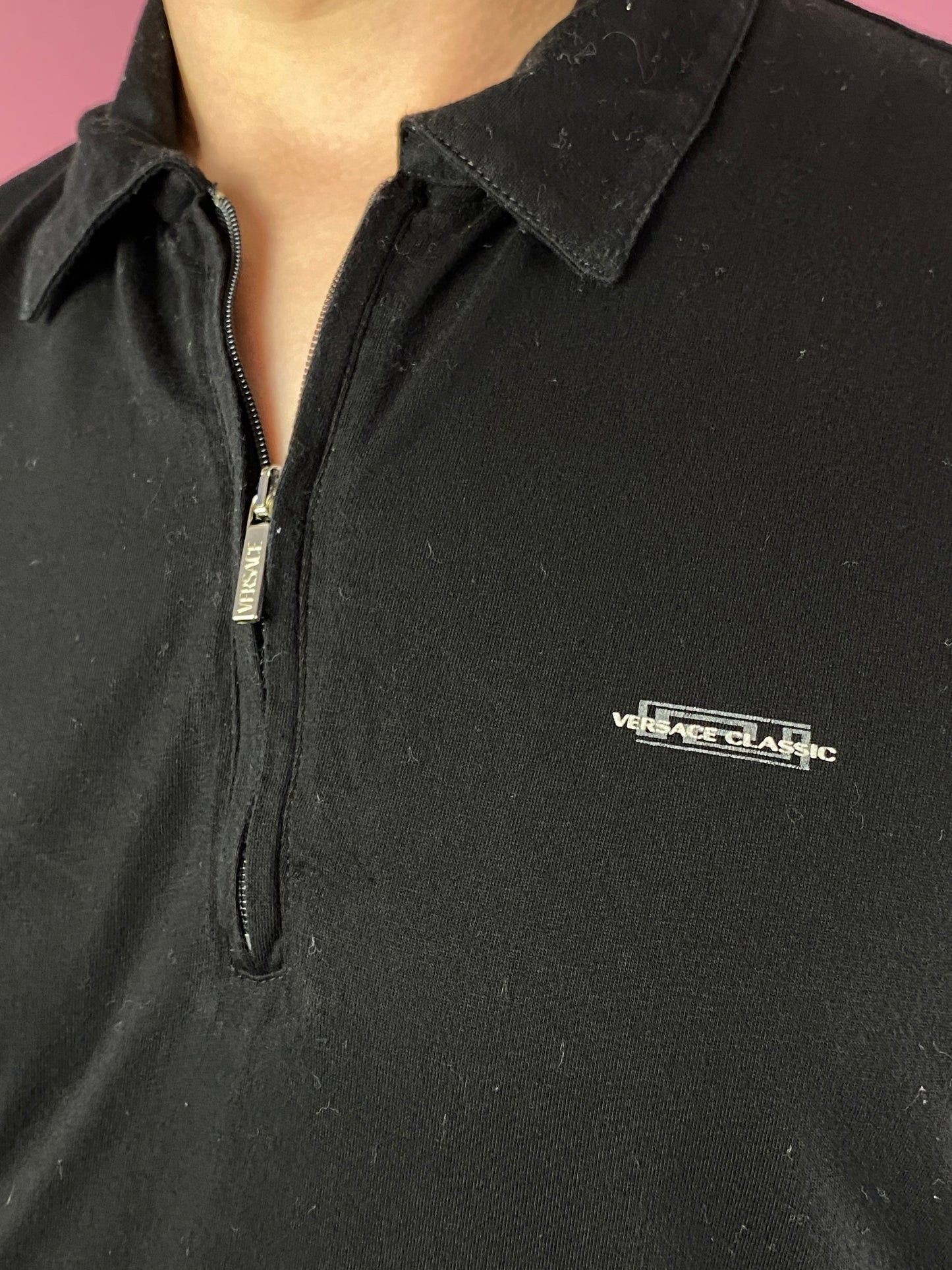 Versace × Vintage Versace Classic Vintage Men's Zip Polo Shirt - M Size US M / EU 48-50 / 2 - 6 Thumbnail