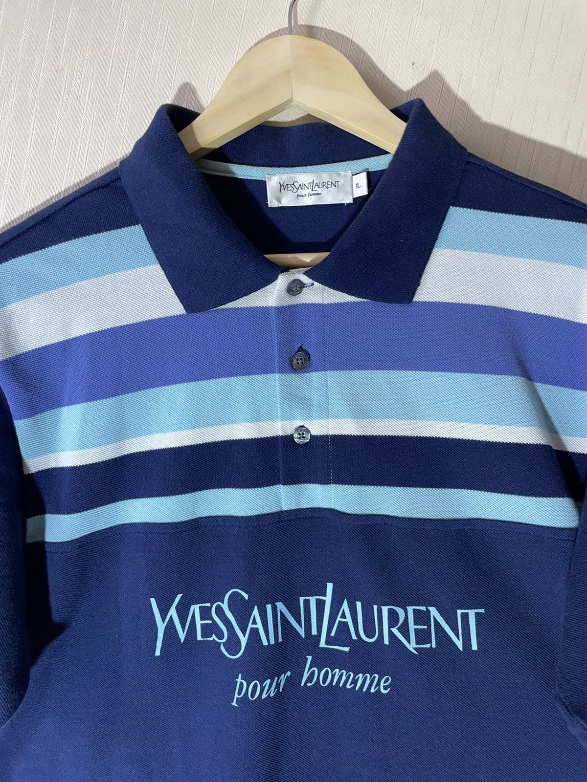 Vintage × Yves Saint Laurent Yves Saint Laurent vintage polos Size US XL / EU 56 / 4 - 4 Thumbnail