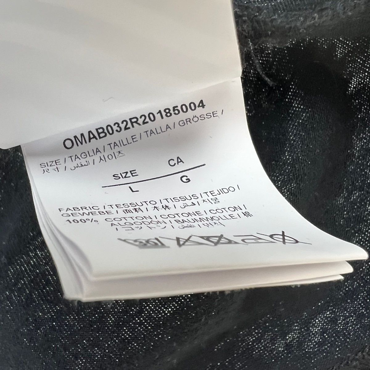 Off-White Off-White Spring Summer 20 Black Mock Neck Long Sleeve Size US XL / EU 56 / 4 - 5 Thumbnail