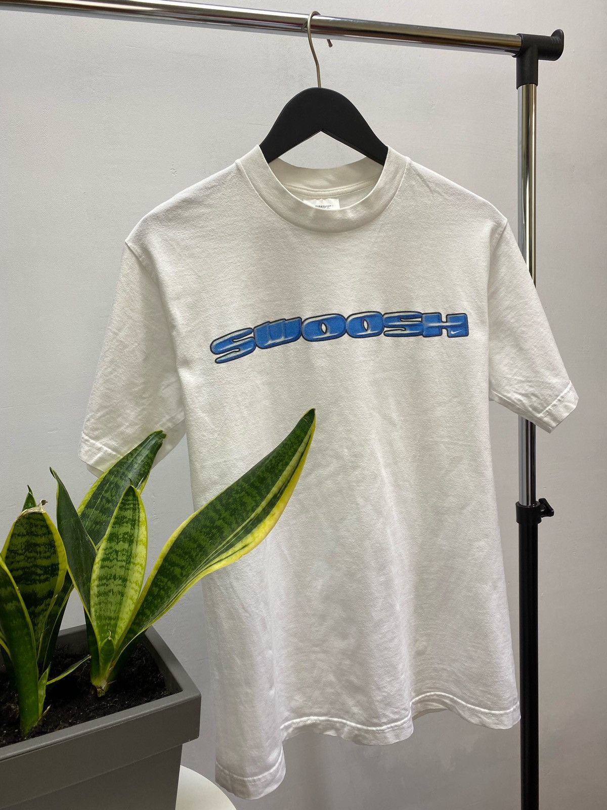 Other 90s Vintage Nike Swoosh Center Logo T-Shirt Size US S / EU 44-46 / 1 - 3 Thumbnail
