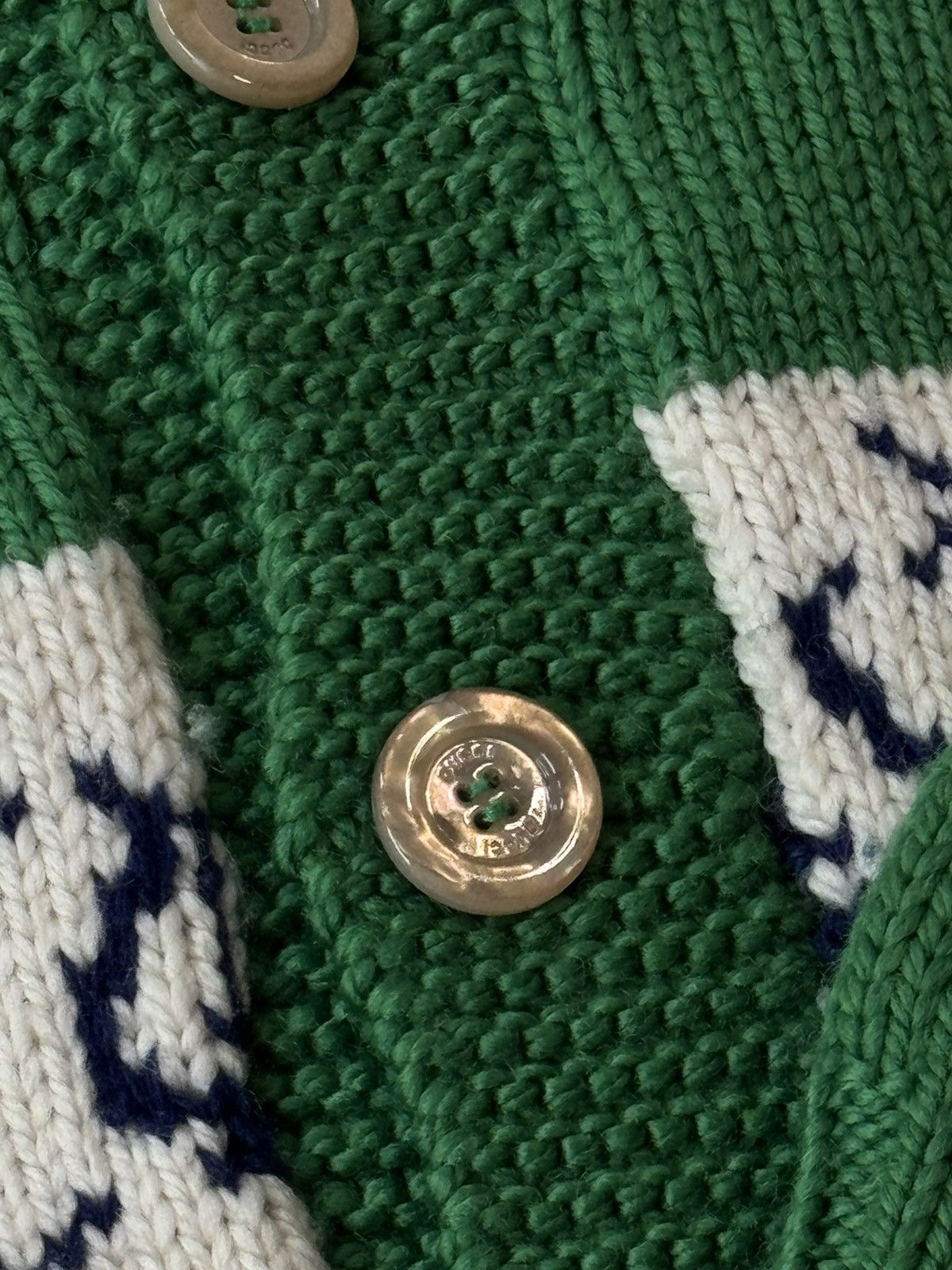 Gucci Gucci Green Lyre Stripe Cardigan Size US XL / EU 56 / 4 - 5 Thumbnail