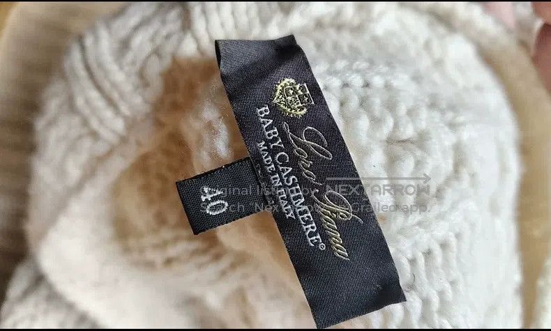 Loro Piana Loro Piana High-neck cashmere sweater, ivory white, classi Size XS / US 0-2 / IT 36-38 - 5 Thumbnail