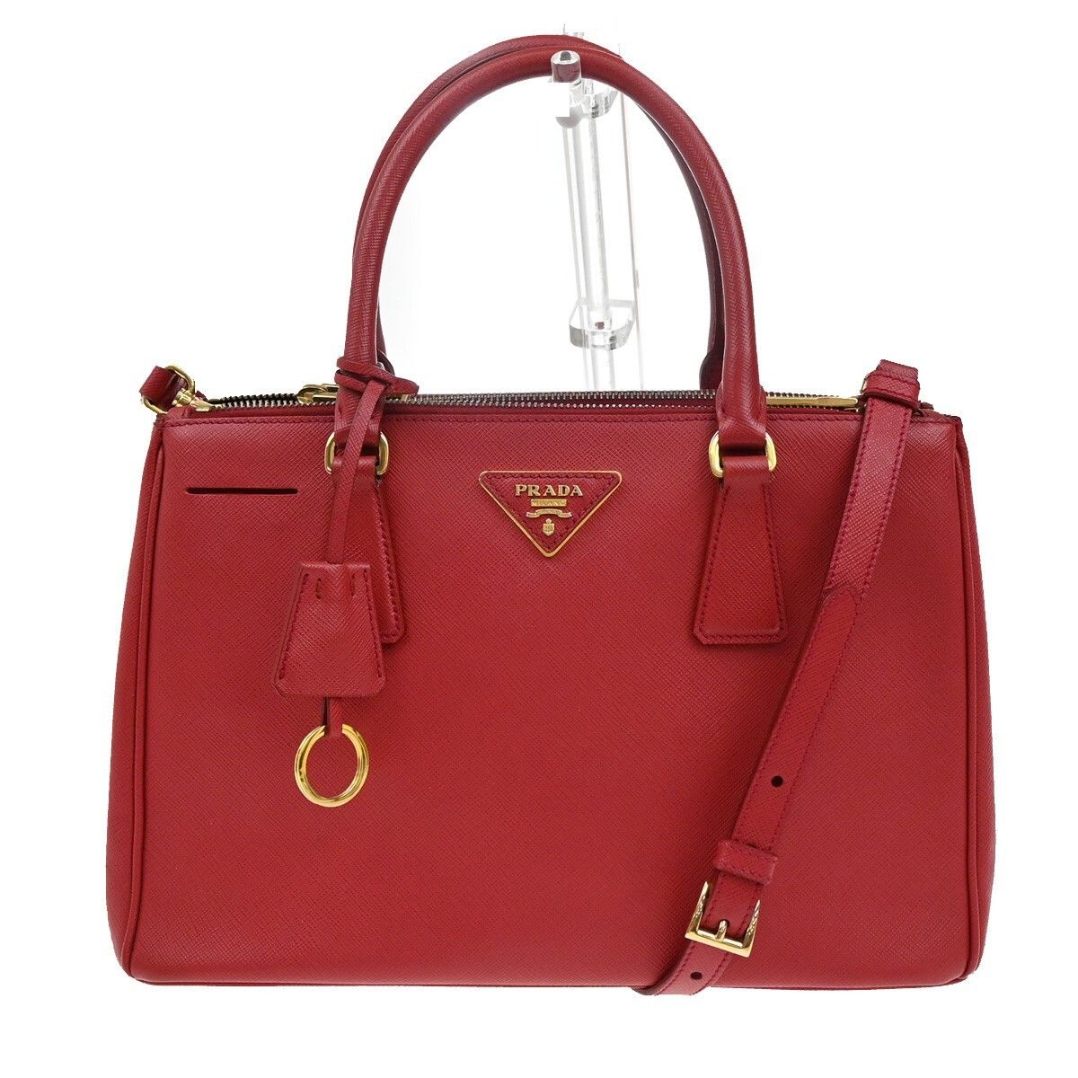 Prada Prada Galleria Double Zip Tote Saffiano Leather Size ONE SIZE - 1 Thumbnail