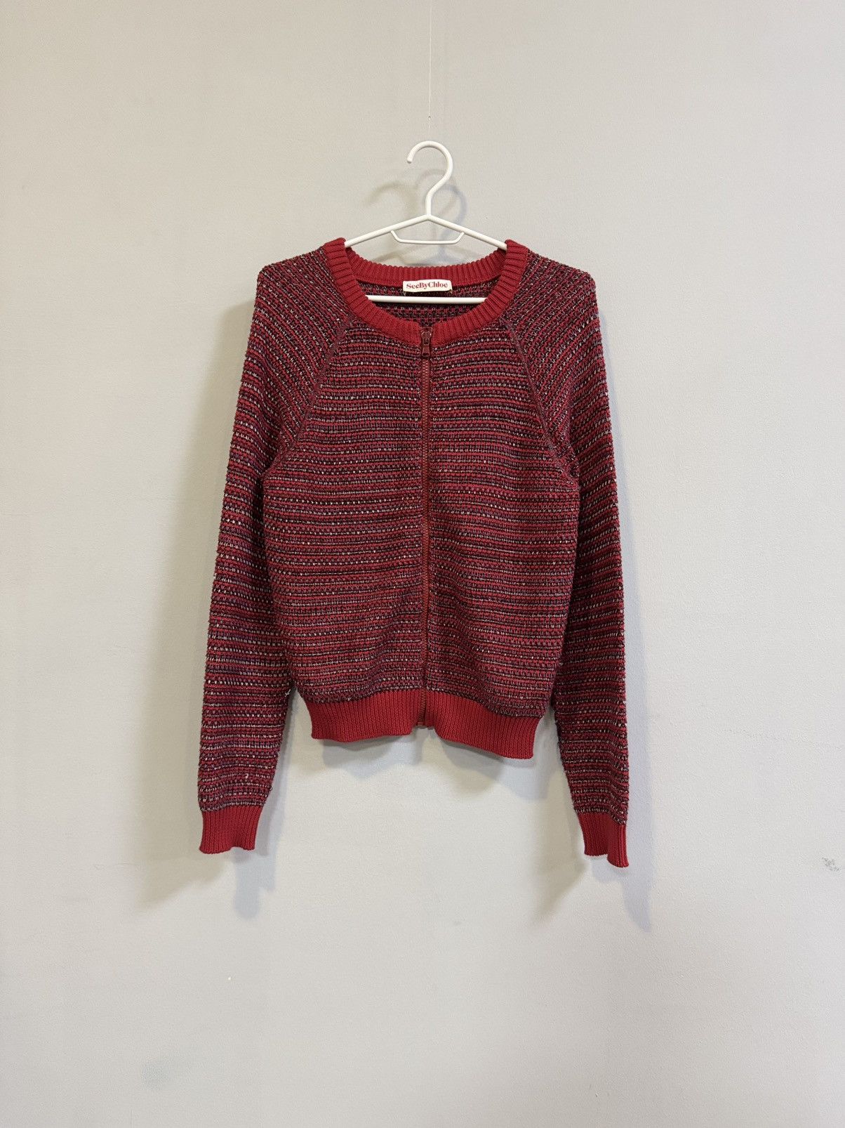 Chloe See by Chloe Wоmеns Knitted Sweater Size M / US 6-8 / IT 42-44 - 1 Thumbnail