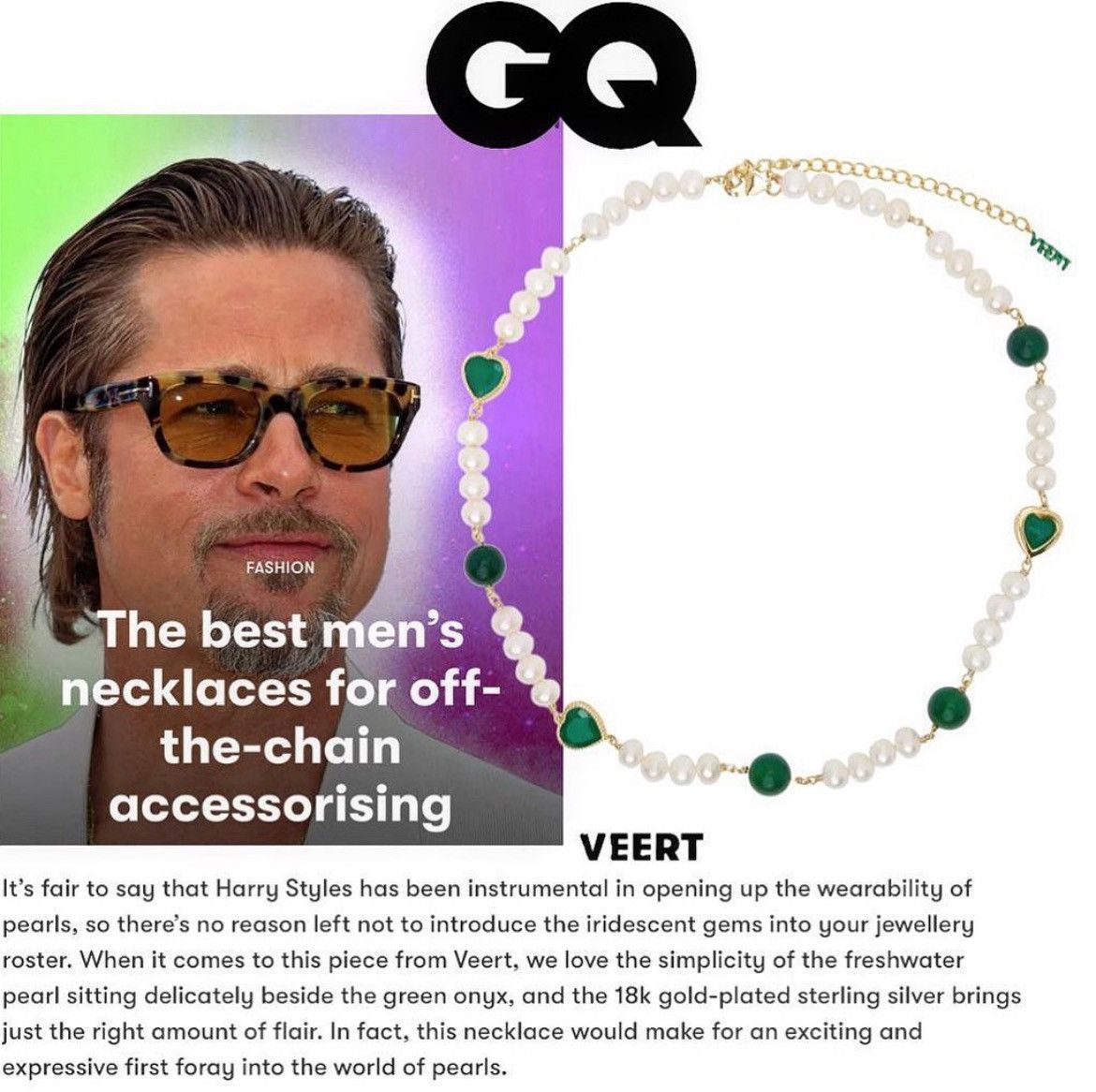 Other Veert Green Onyx Freshwater Pearl Necklace Size ONE SIZE - 7 Thumbnail