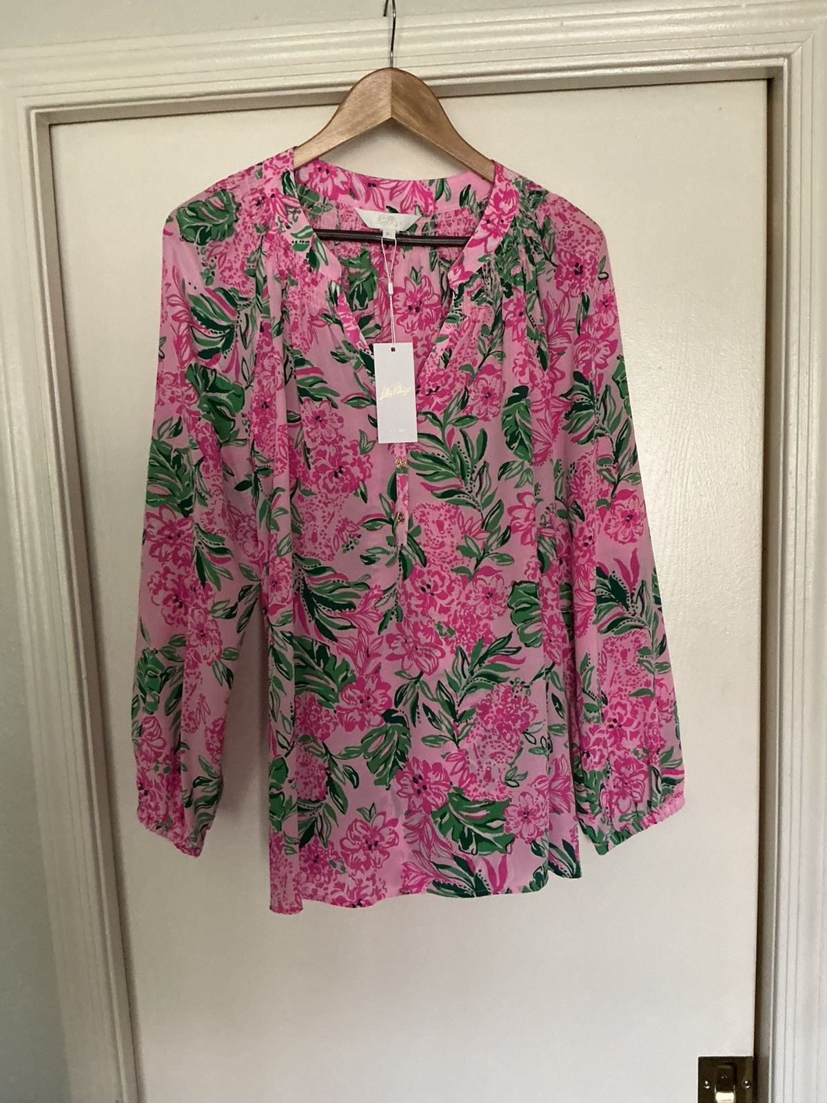 Lilly Pulitzer Elsa silk top Size XL / US 12-14 / IT 48-50 - 1 Thumbnail