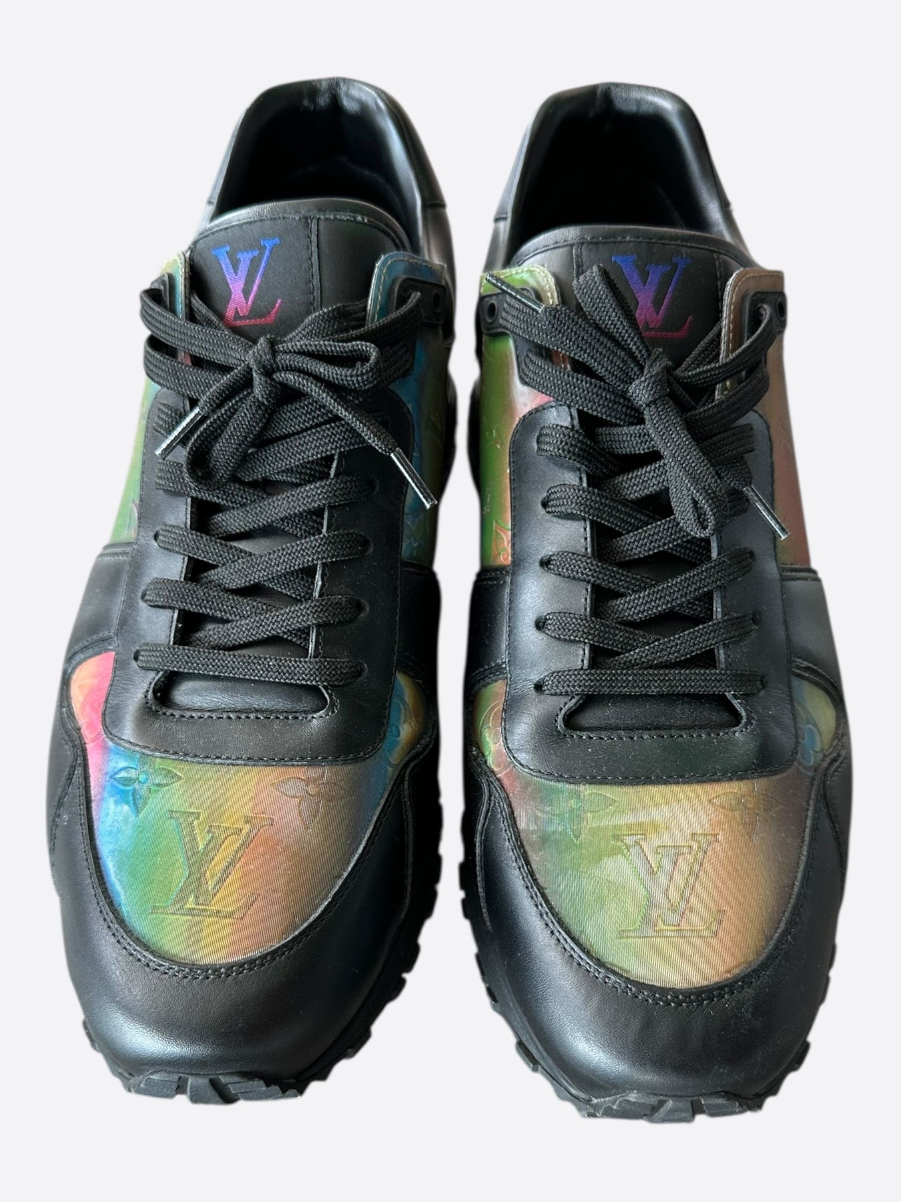 Louis Vuitton Black & Prism 2054 Monogram Iridescent Runaway Sneakers Size US 9.5 / EU 42-43 - 2 Thumbnail