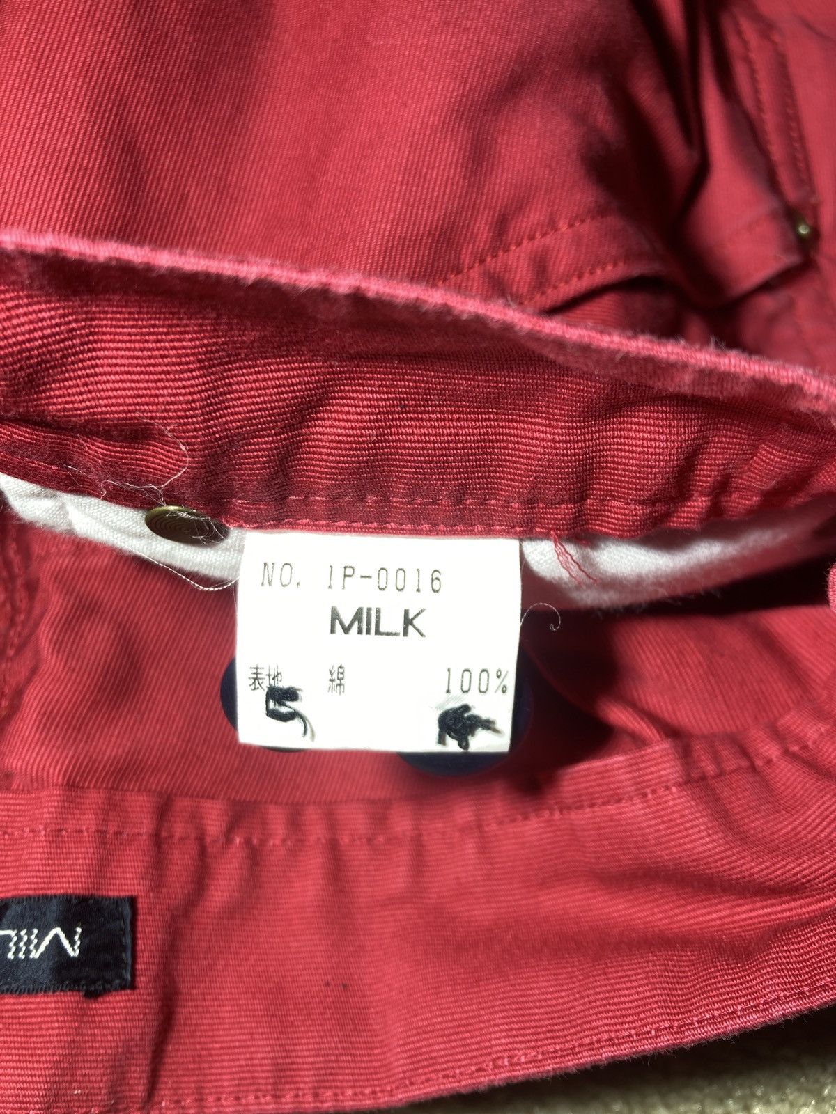 Japanese Brand 90s Milkboy Multi Pocket Parasite Shorts Red Cargo Vintage Size US 31 - 4 Thumbnail