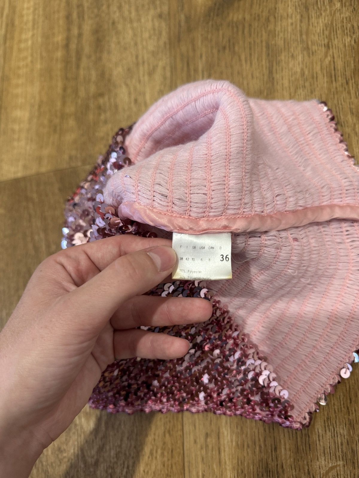 Vintage VINTAGE GABRIELE STREHLE SEQUINS BANDO TANK TOP Size XS / US 0-2 / IT 36-38 - 4 Thumbnail