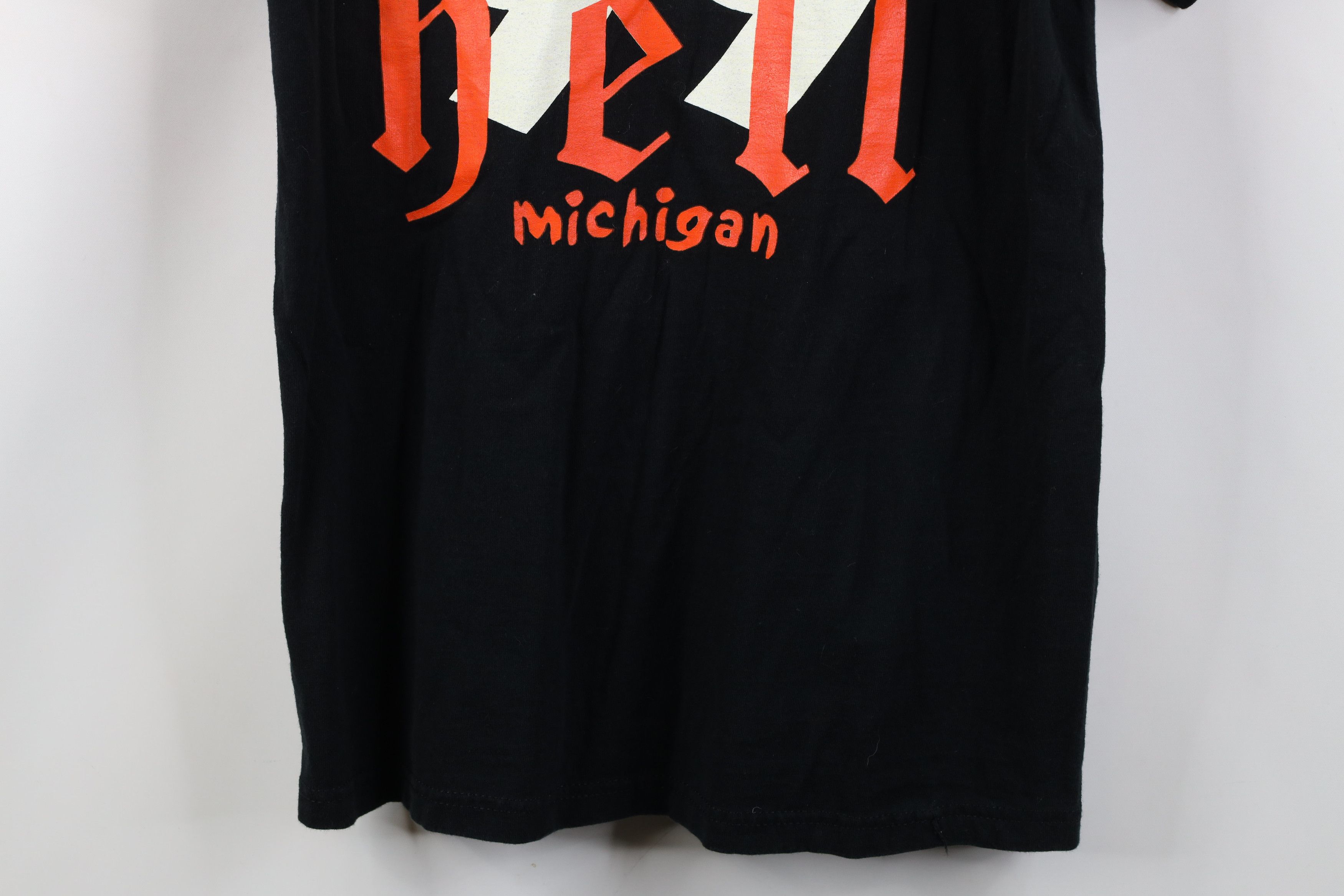 Vintage Vintage 90s Streetwear Blessed In Hell Michigan T-Shirt Size US M / EU 48-50 / 2 - 13 Thumbnail