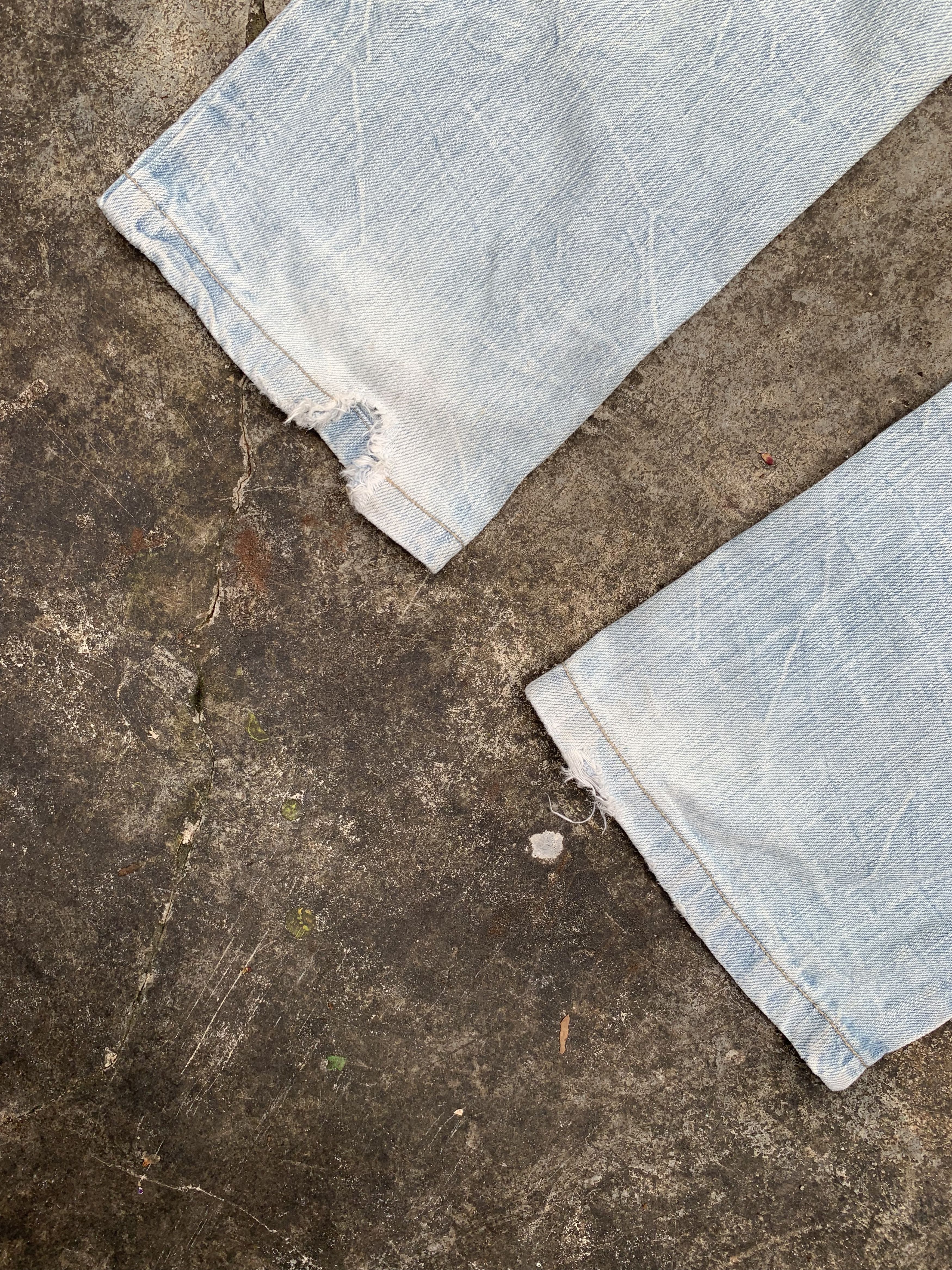 Japanese Brand Vintage Japanese Brand Shashiko DoubleWaist Distressed Jeans Size 29" - 12 Thumbnail