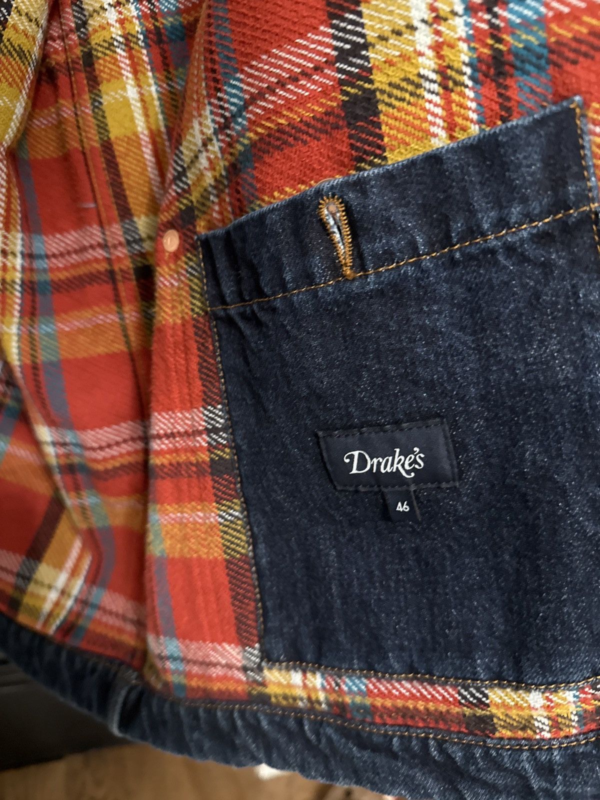 Drake's Drake’s denim five pocket chore jacket Size US XL / EU 56 / 4 - 2 Thumbnail