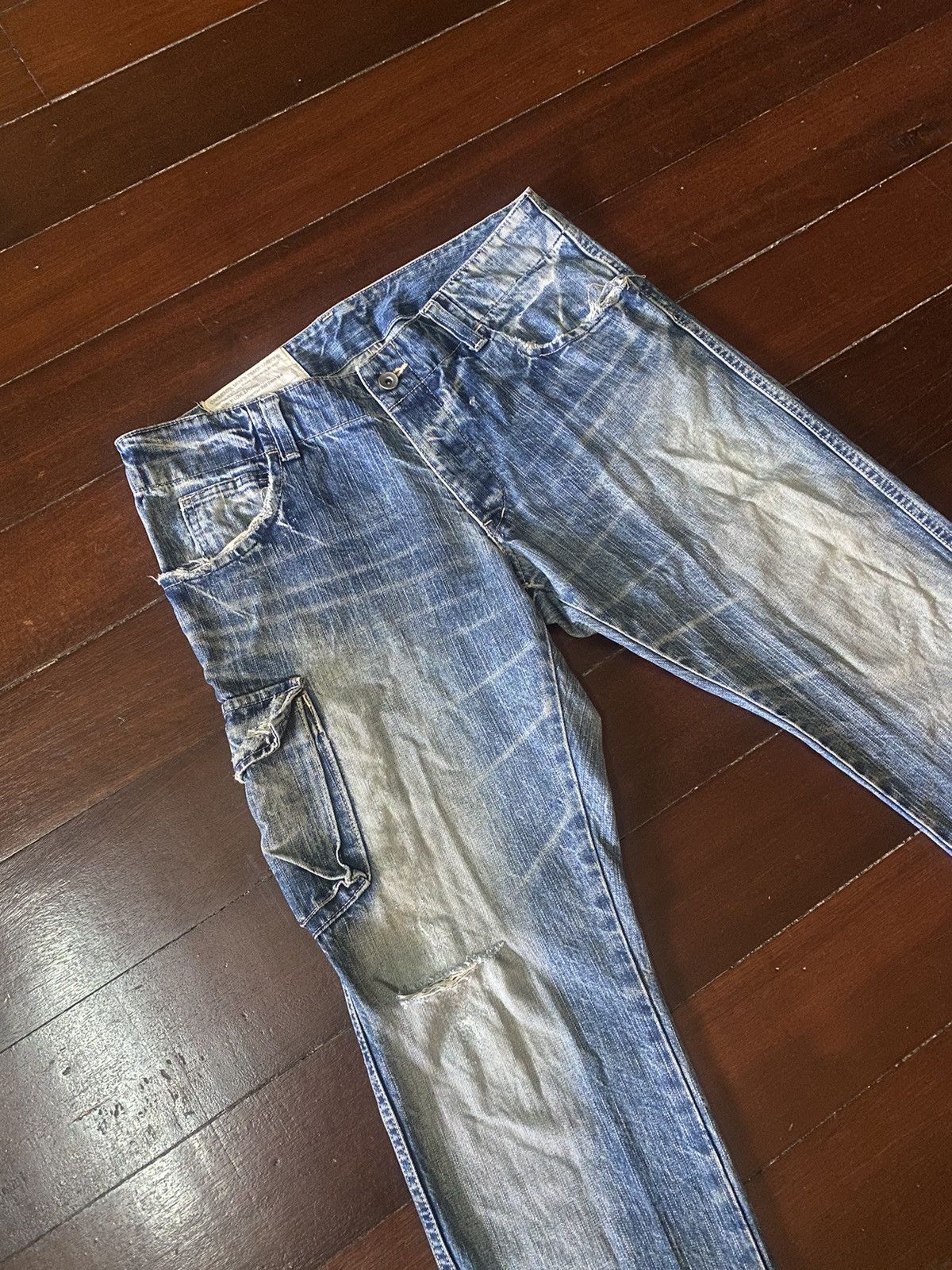 Orslow FIRE 🔥 JOHN BULL KOJIMA JAPAN CARGO DISTRESSED HONEY COMB Size US 36 / EU 52 - 7 Thumbnail