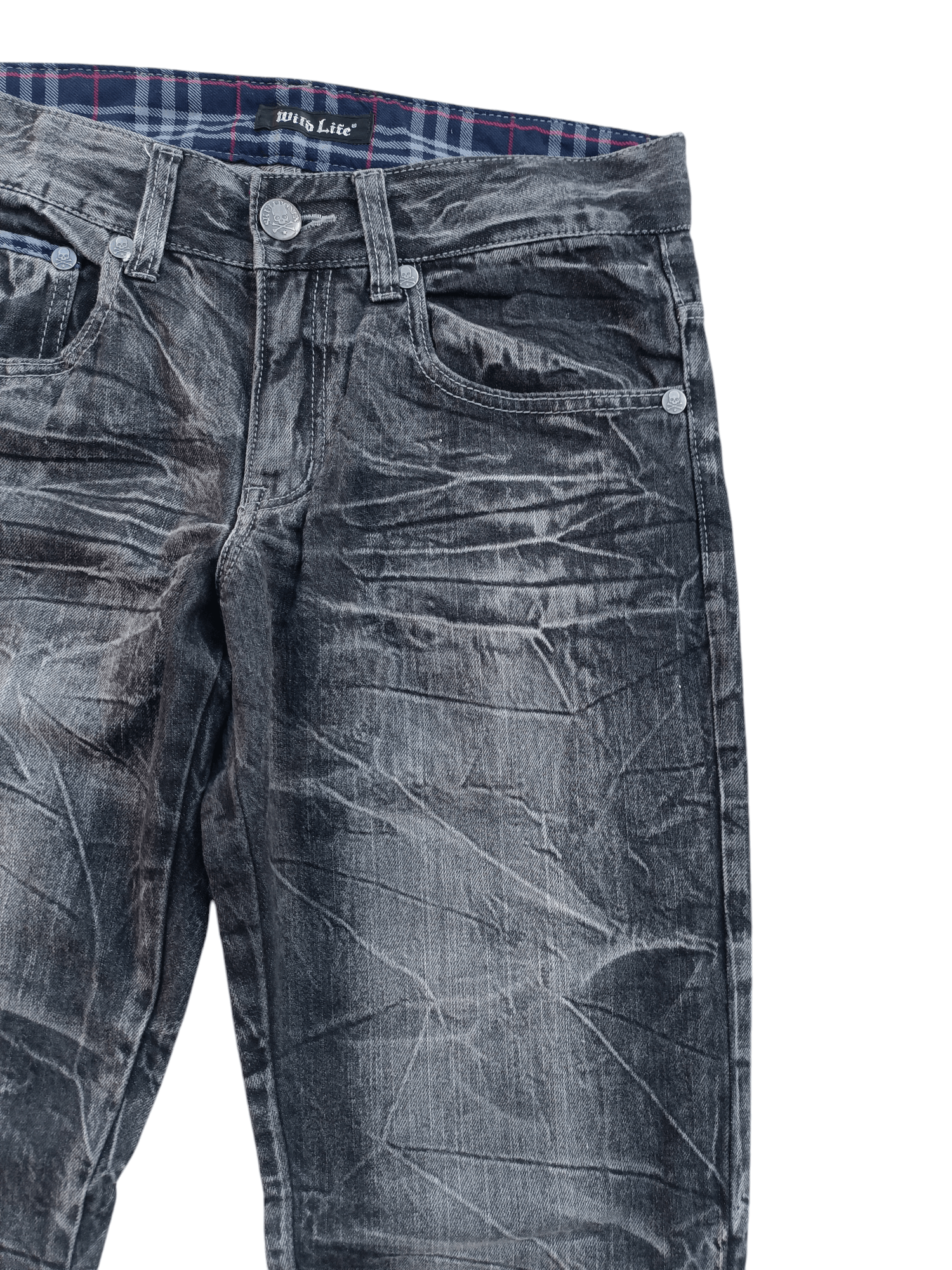 Japanese Brand Vintage Wild Life LGB Style Whiskers Skulls Denim Pants Size US 32 / EU 48 - 15 Thumbnail