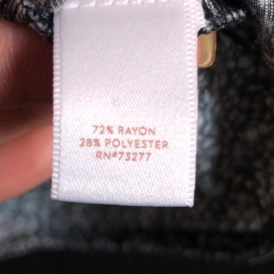 Lauren Conrad LC Lauren Conrad Blouse Gray White Spotted Button Down Long Sleeve Medium Womens Size M / US 6-8 / IT 42-44 - 7 Thumbnail