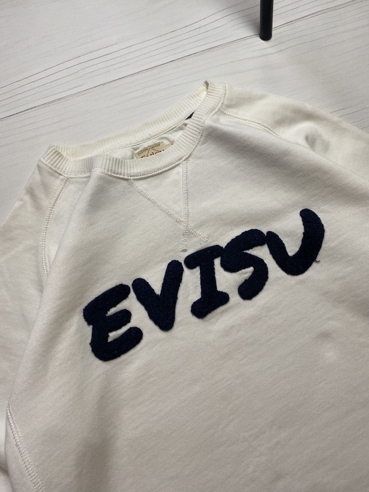 Evisu × Japanese Brand Vintage Evisu Script Big logo japanes y2k sweatshirt Size US S / EU 44-46 / 1 - 8 Thumbnail