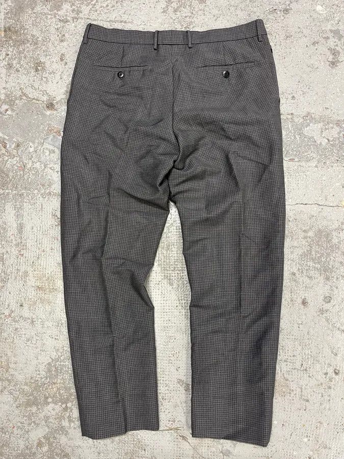Prada AW2015 Prada Grey Wool Checked Minimalist Tailored Pants Size US 31 - 7 Thumbnail