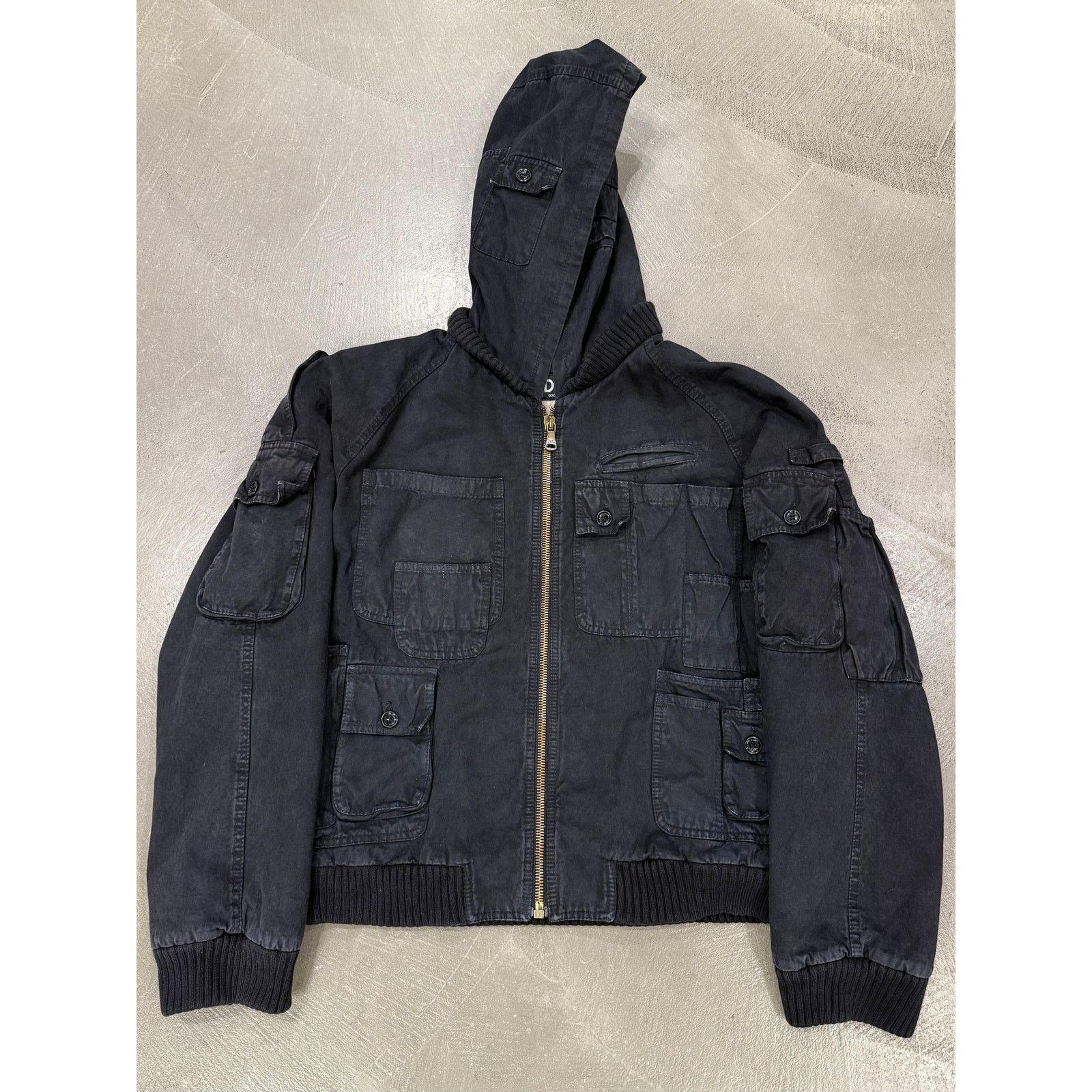 A/W 2003 Dolce & Gabbana multi pocket cargo bomber jacket