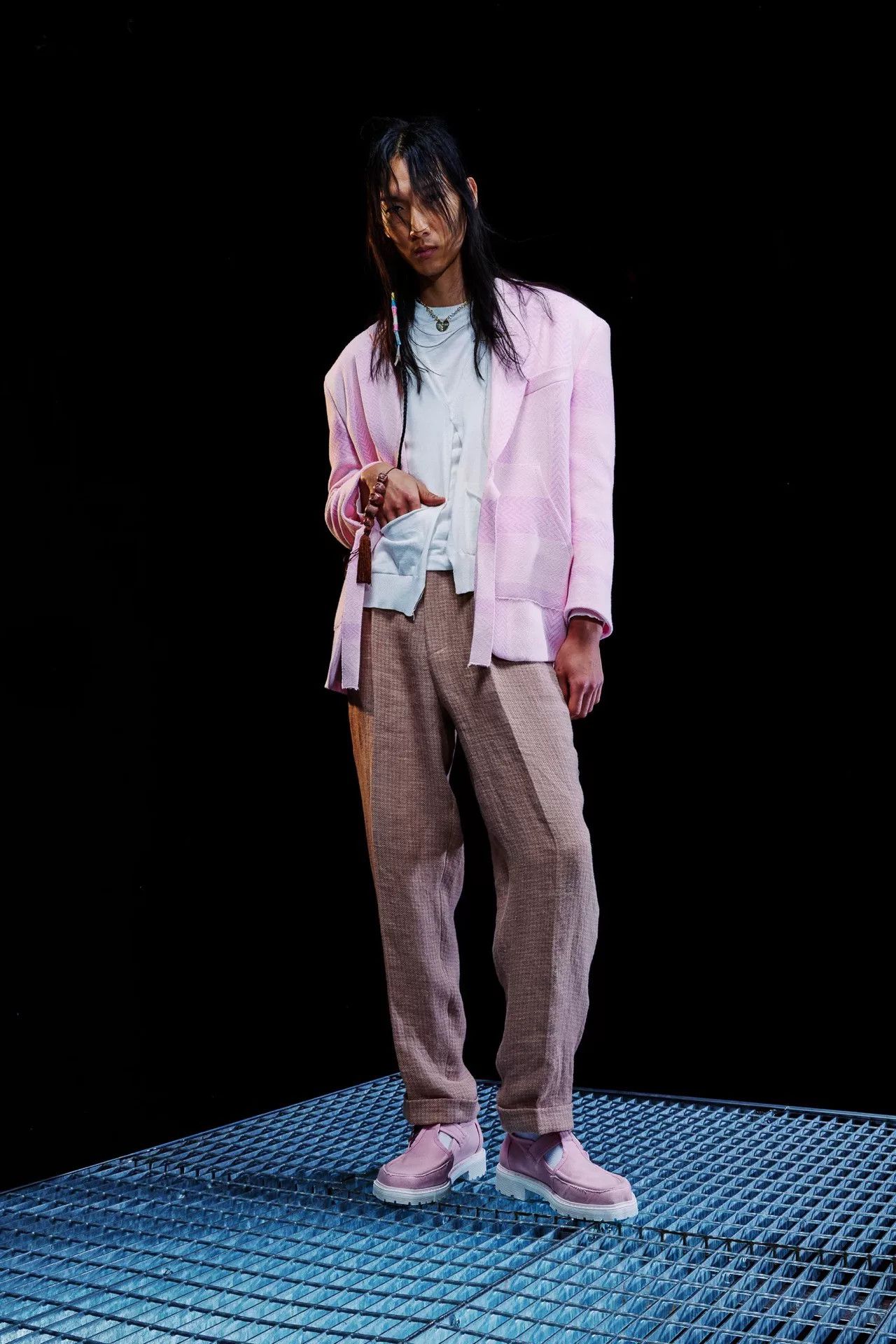 Magliano Thick Linen Elastic Waist Trousers