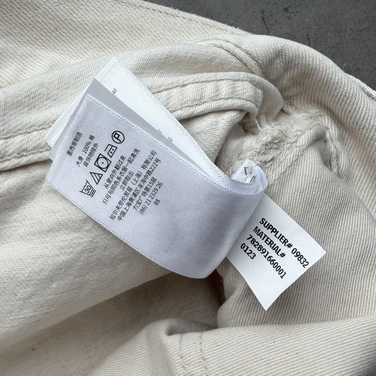 RRL Ralph Lauren RRL RALPH LAUREN HIGH SLIM REPAIRED NATURAL JEANS 33x30 NWT Size US 33 - 6 Thumbnail
