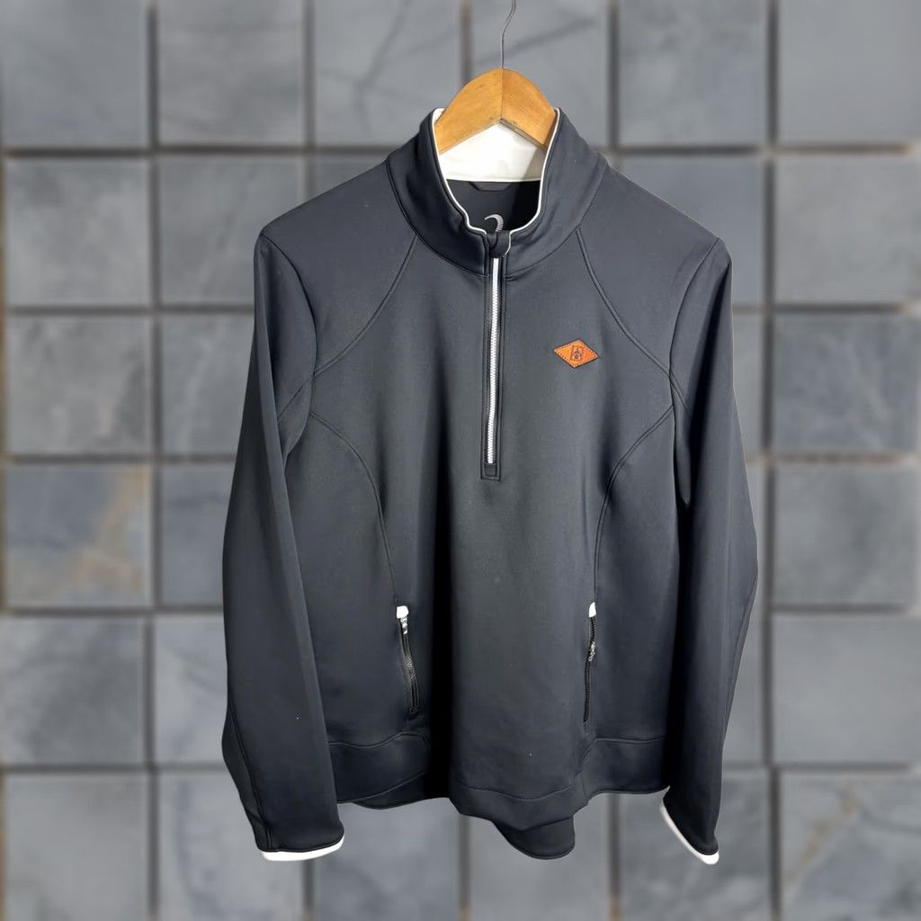 Vintage Zero Restriction Mens XL Jacket Gray 1/4 Zip Soft Shell Golf Windbreaker Size US XL / EU 56 / 4 - 1 Thumbnail