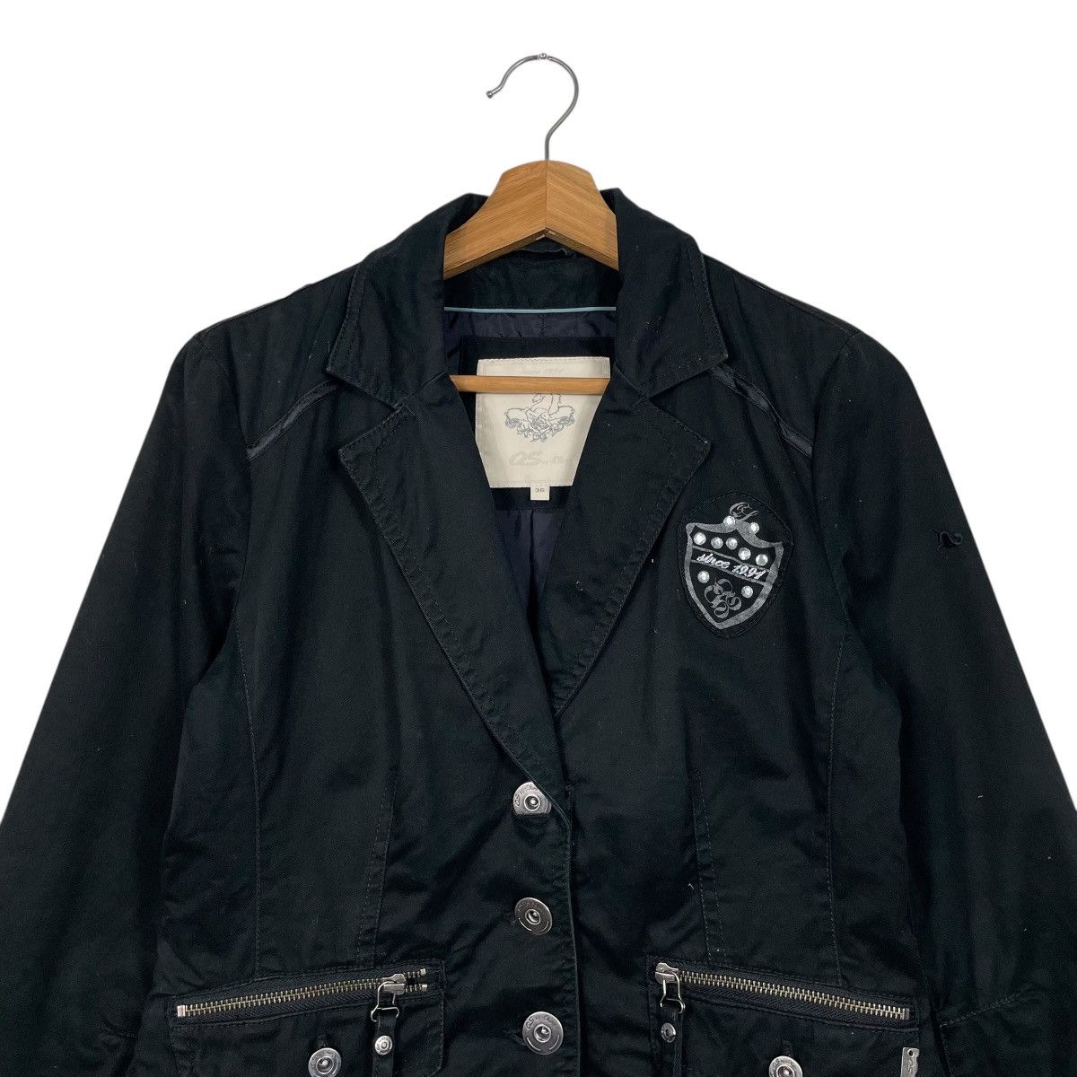 Other Black Punk QS Crop Jacket Size XS / US 0-2 / IT 36-38 - 2 Thumbnail