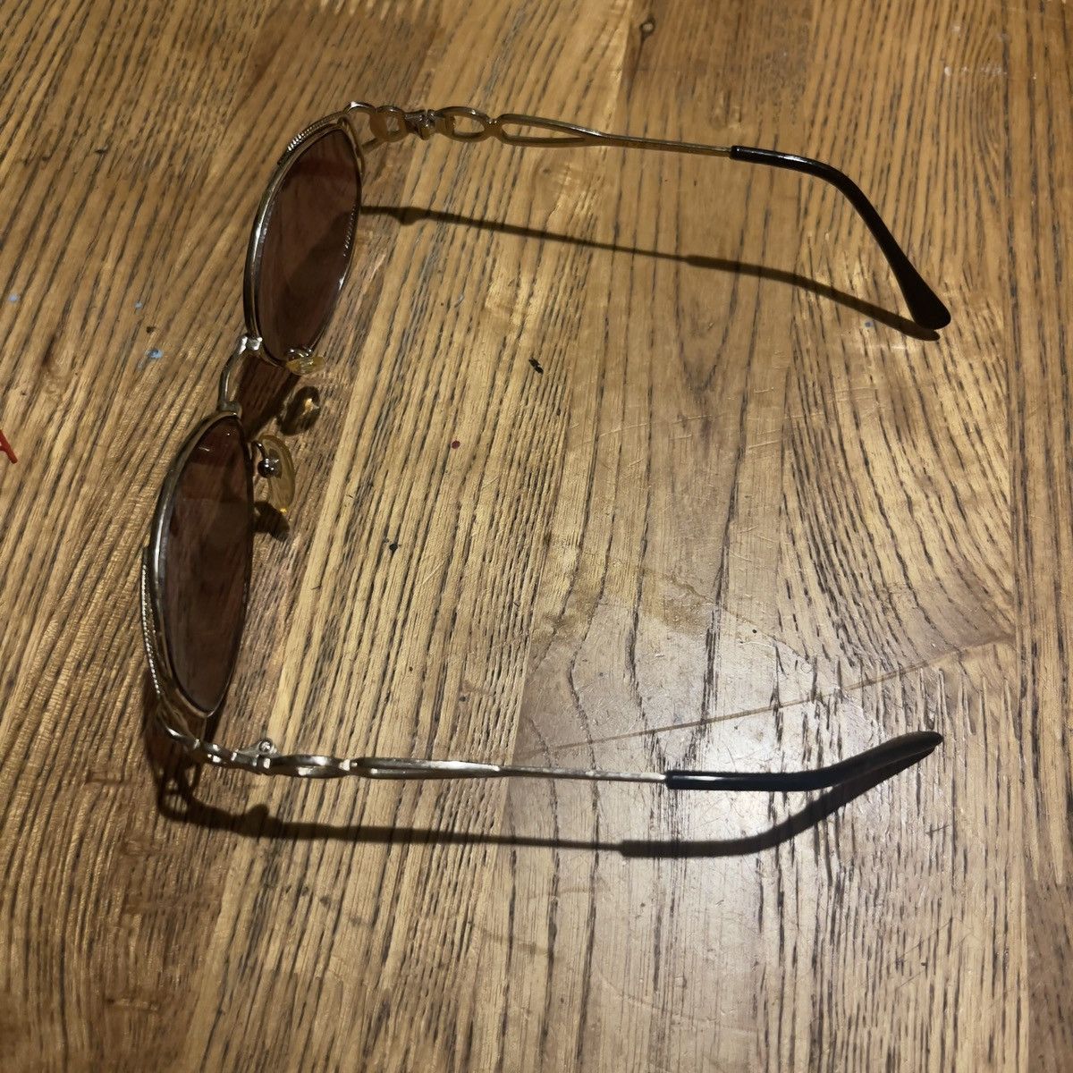 Vintage Vintage Y2K Metal Cartier Style Rose Lens Sunglasses Size ONE SIZE - 2 Thumbnail
