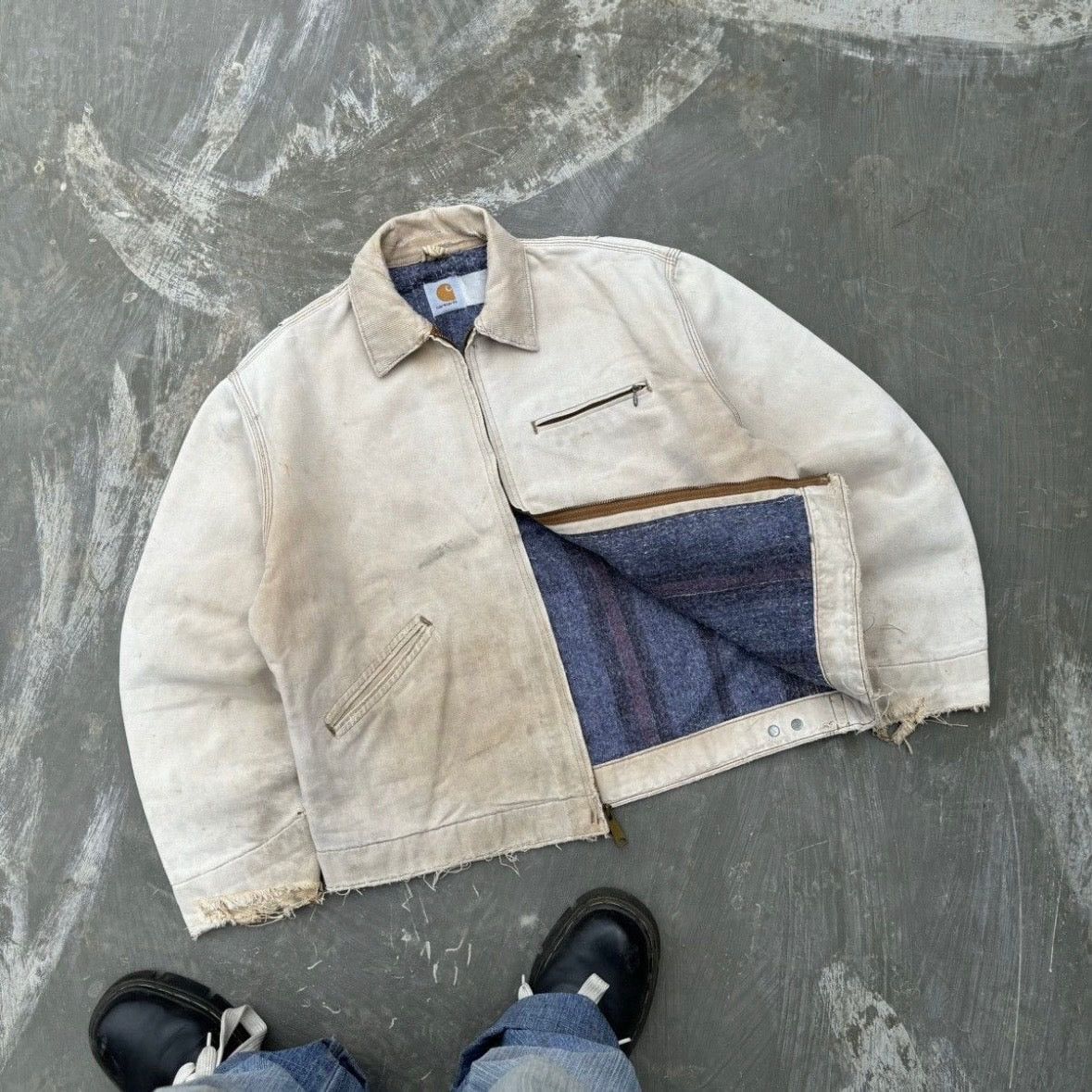 Carhartt Vintage 90s Faded Carhartt Detroit Jacket BRN Size US L / EU 52-54 / 3 - 3 Thumbnail