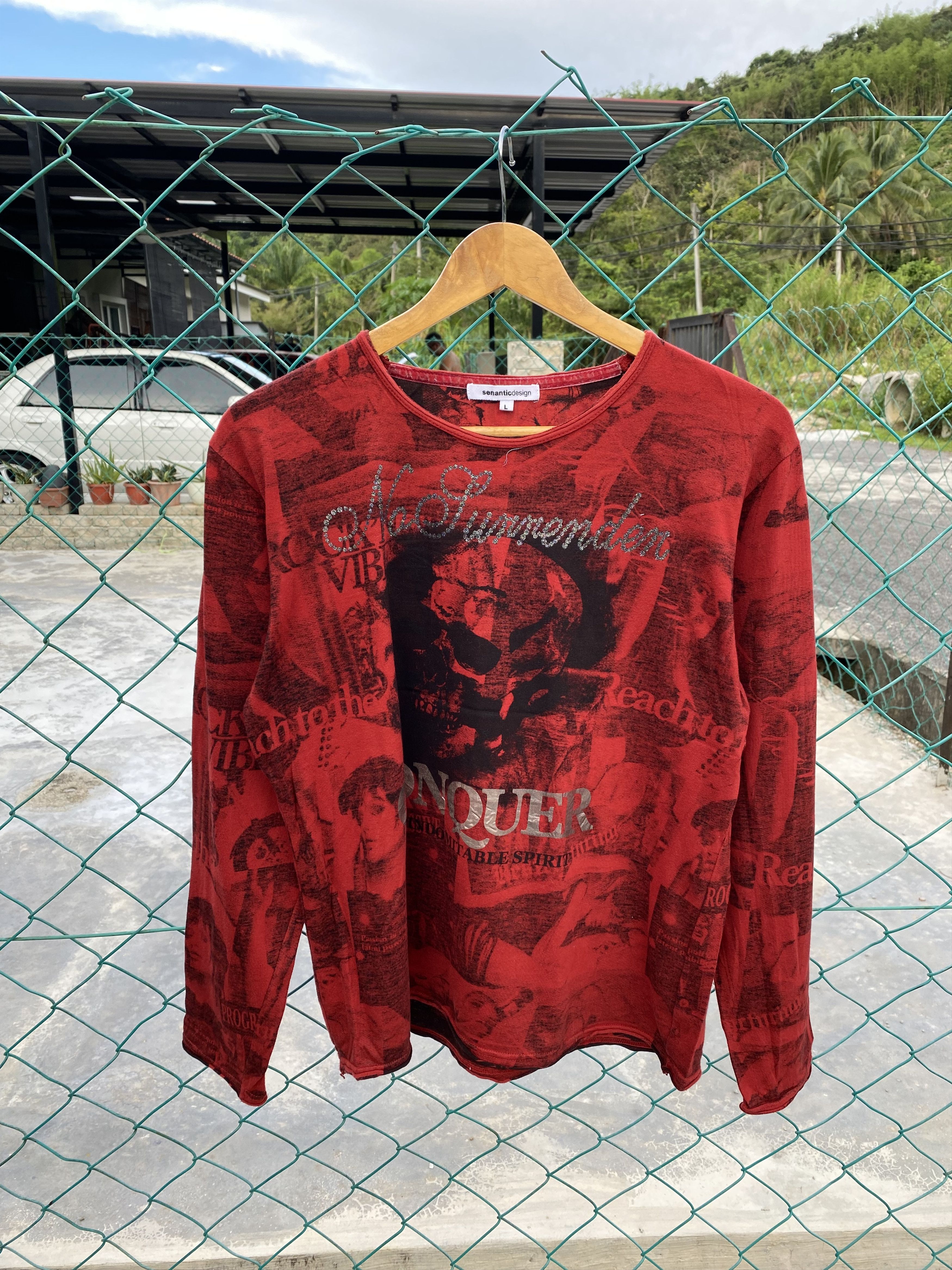 Semantic Design punk style long sleeve tshirts