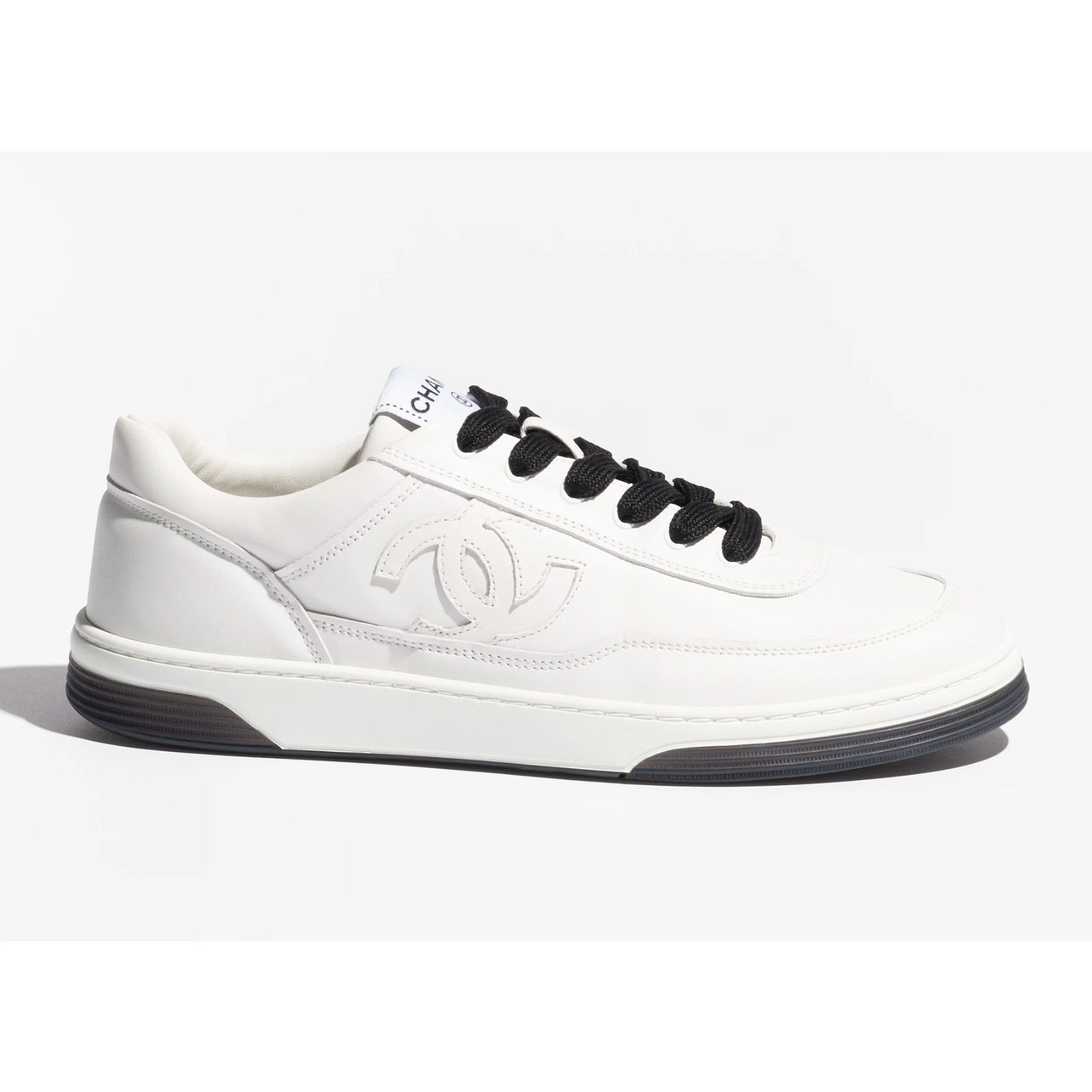 Chanel Chanel 24P Leather CC Logo Flat Lace Up Runner Sneaker 41.5 Size US 11.5 / IT 41.5 - 1 Thumbnail