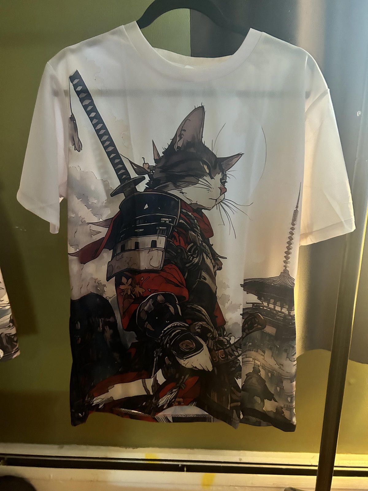 Unknown London Epic Samurai Cat Graphic T-Shirt - Medium Size US M / EU 48-50 / 2 - 1 Thumbnail