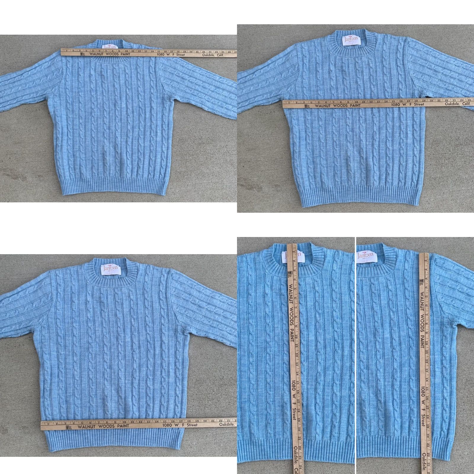Jantzen Vintage Jantzen Made in USA Light Blue Cable Knit Sweater Size M User: Vintage Jantzen Made in USA Light Blue Cable Knit Sweater Size M Size M / US 6-8 / IT 42-44 - 8 Thumbnail