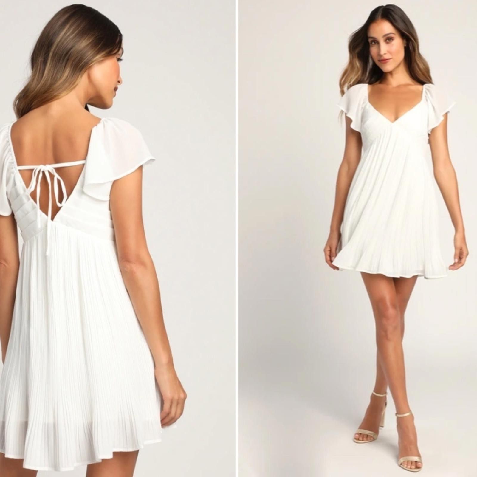 Lulus LULU's Bachelorette Engagement Honeymoon Flowy Babydoll Size XS / US 0-2 / IT 36-38 - 1 Thumbnail