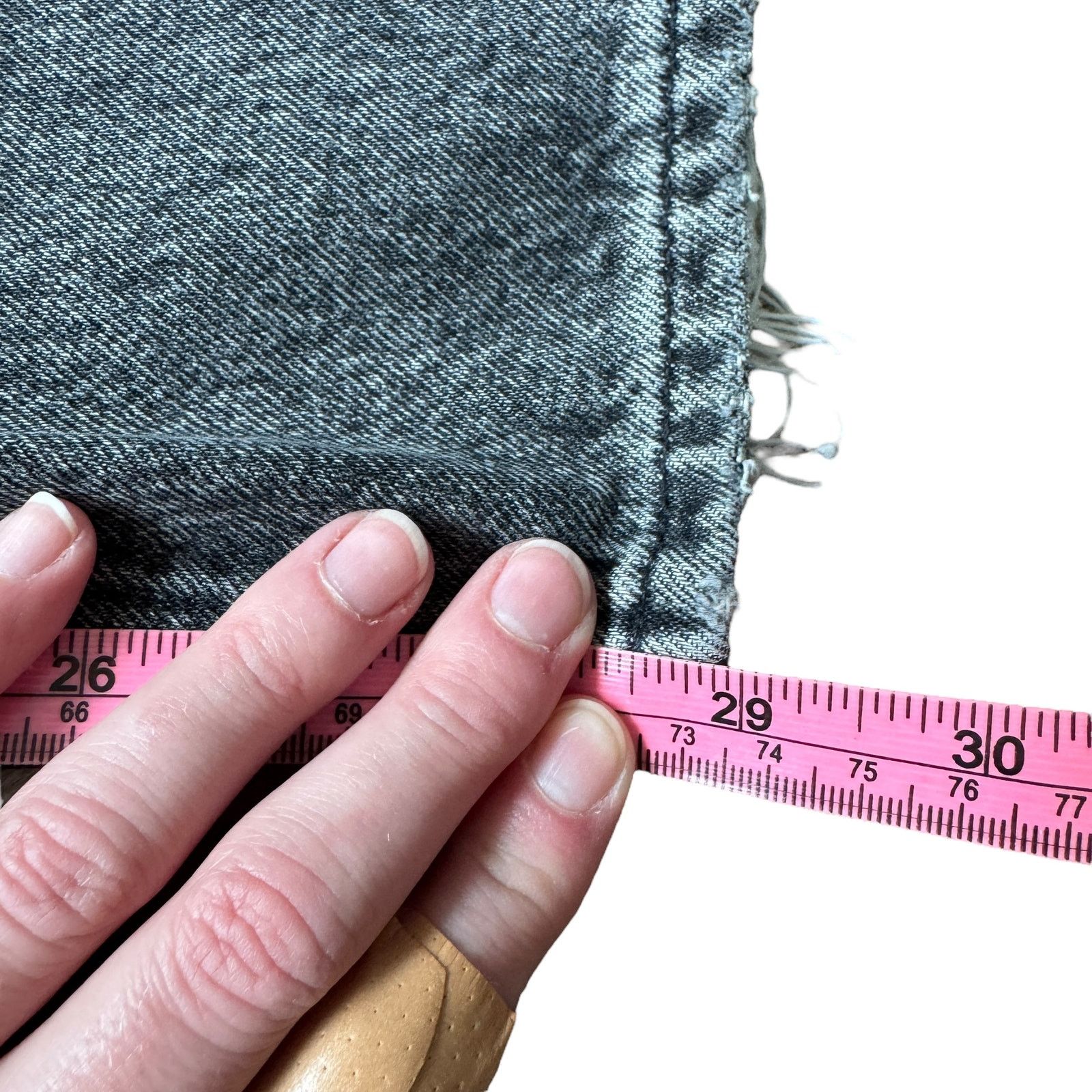 Agolde AGOLDE 90's Mid Rise Loose Jean Outline Wash Distressed Gray Size 25" / US 0 / IT 36 - 7 Thumbnail