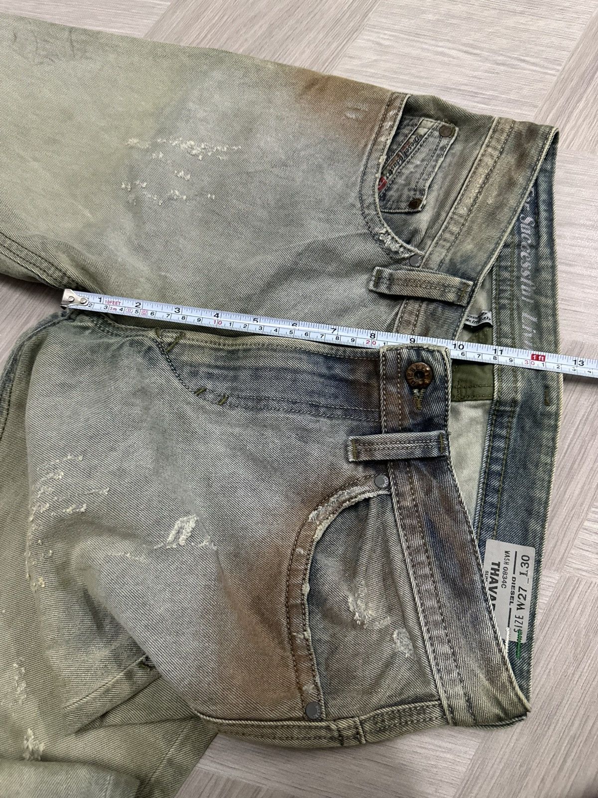 Diesel Diesel Thavar Mud Wash Slim Skinny Jeans Size US 30 / EU 46 - 20 Thumbnail