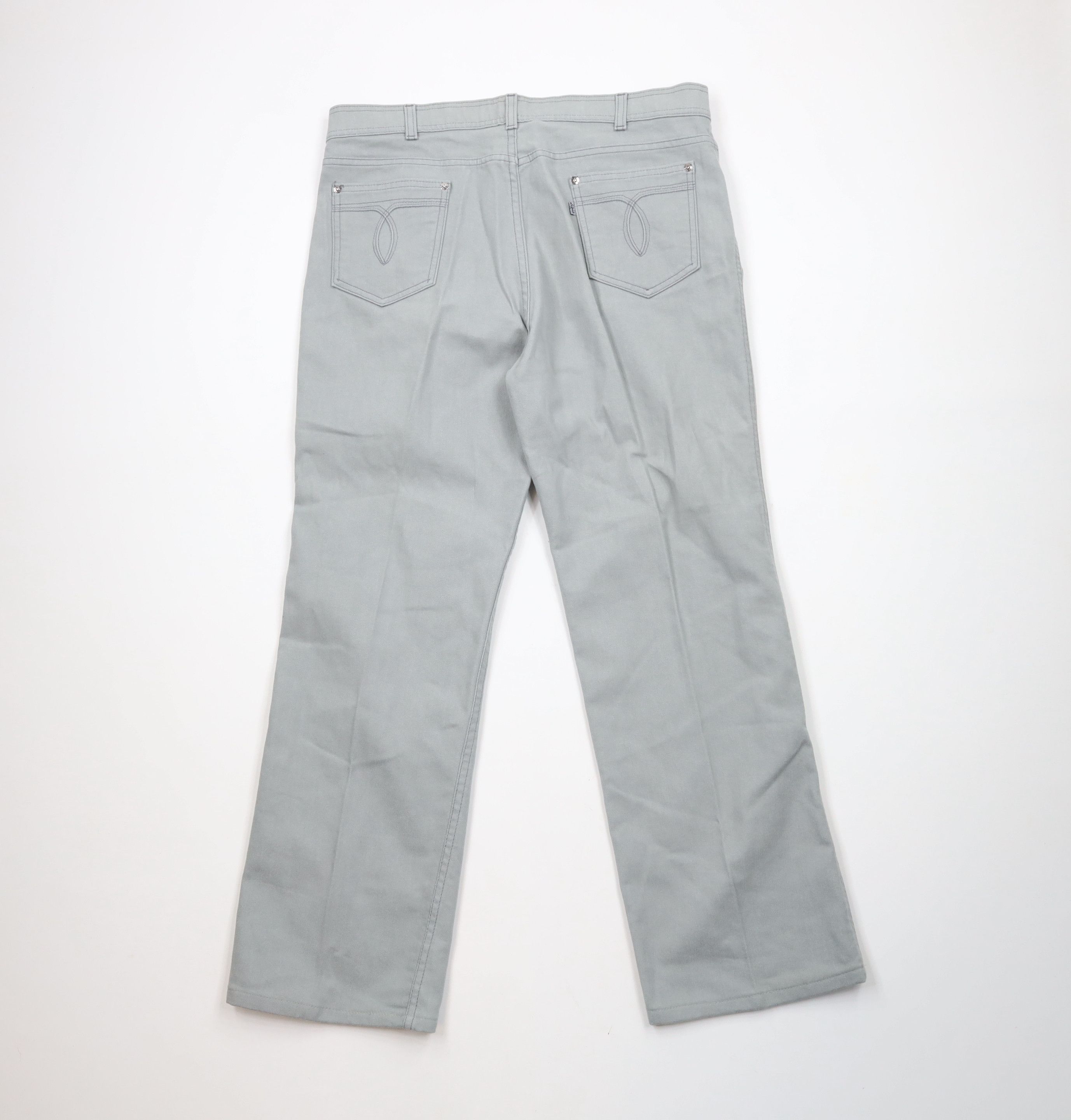 Levi's × Vintage Vintage 80s 90s Levis Flared Wide Leg Jeans Pants Gray USA Size US 36 / EU 52 - 10 Thumbnail