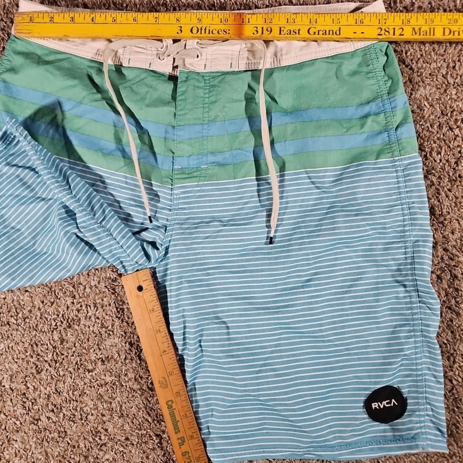 RVCA RVCA sz 34 Striped Vintage Stretch Board Shorts Size US 32 / EU 48 - 5 Thumbnail