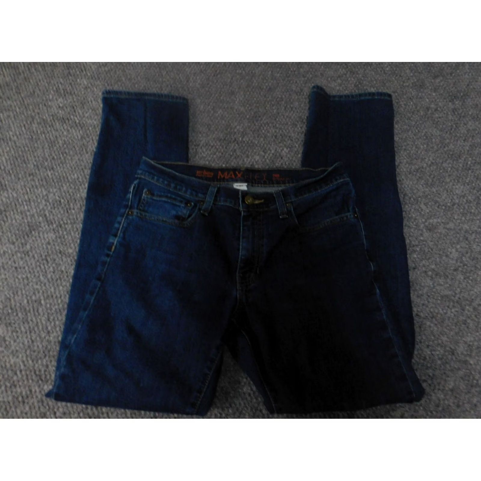 Vintage Urban Pipeline Womens Jeans 29 blue Straight Distressed Denim Zip Inseam 30 Regular Womens (29) Size 29" - 2 Thumbnail