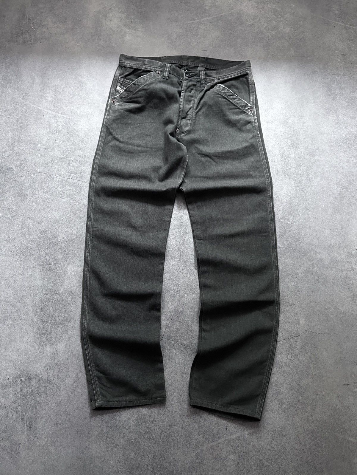 Diesel Black Gold Diesel Black & Gold washed grey denim jeans Size US 30 / EU 46 - 2 Thumbnail