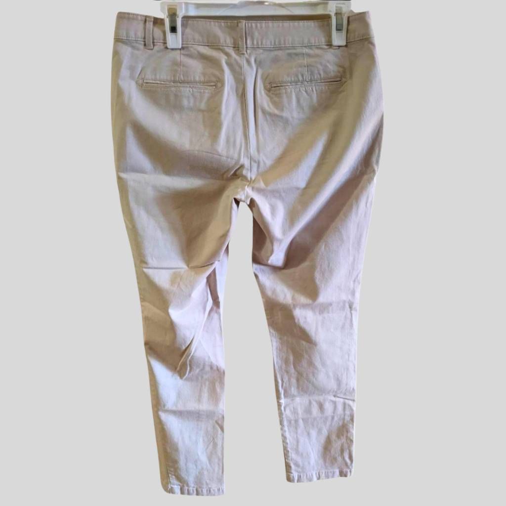 Banana Republic Banana Republic Womens Khaki Chino Pants Slim Fit Size 4 Light Beige Stretch Size 27" / US 4 / IT 40 - 2 Thumbnail