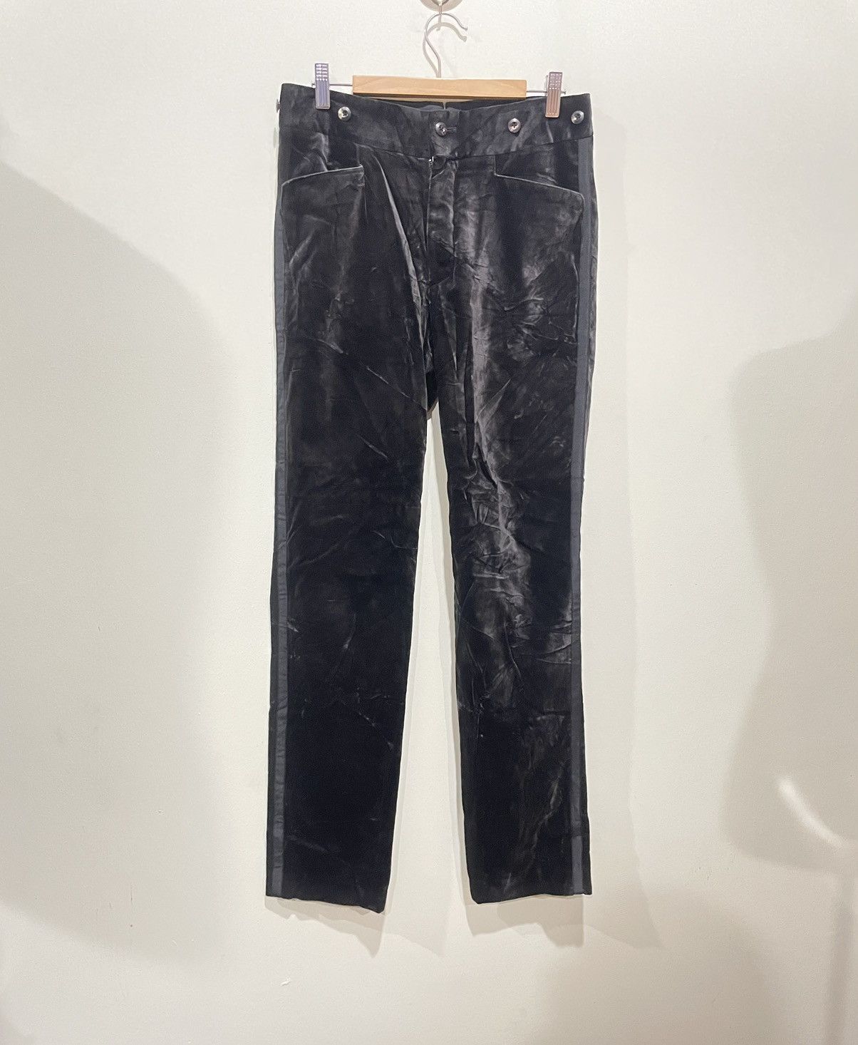image of Margaret Howell Velvet Pants in Black, Women's (Size 32)