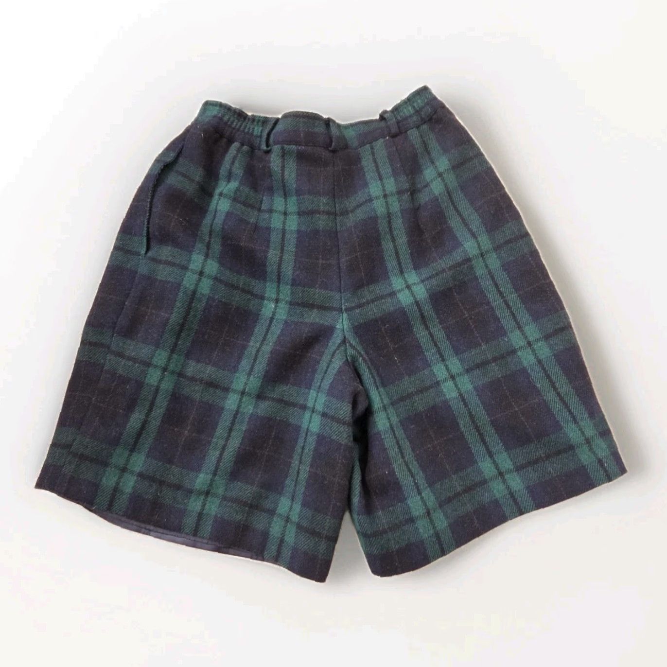 Vintage Vtg Sag Harbor 2 Pc Blazer Suit Set Wool Blend Pleated Shorts Tartan Plaid 1980s Small Wool Blazer & Shorts Set Mens Ladies? Size 28" / US 6 / IT 42 - 3 Thumbnail