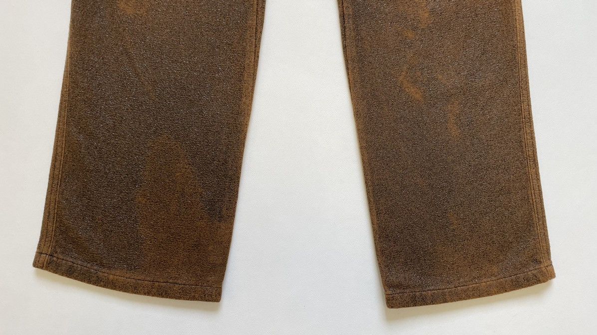 Maison Margiela Early 2000s Cracked Leather Effect Utility Trousers Size US 34 / EU 50 - 12 Thumbnail