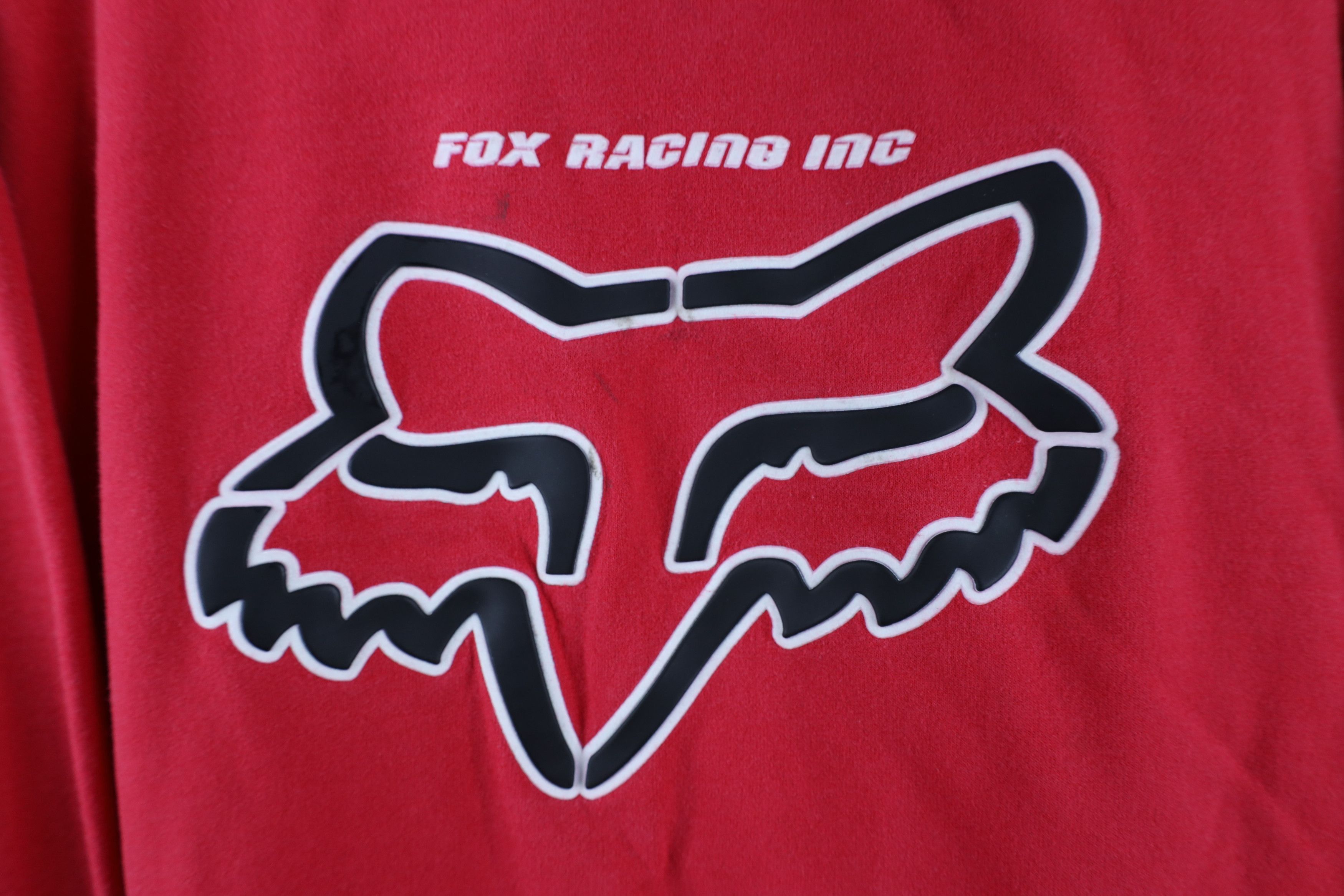 Fox Racing Vintage 90s Y2K Fox Racing Spell Out Heavyweight Hoodie Size US L / EU 52-54 / 3 - 5 Thumbnail
