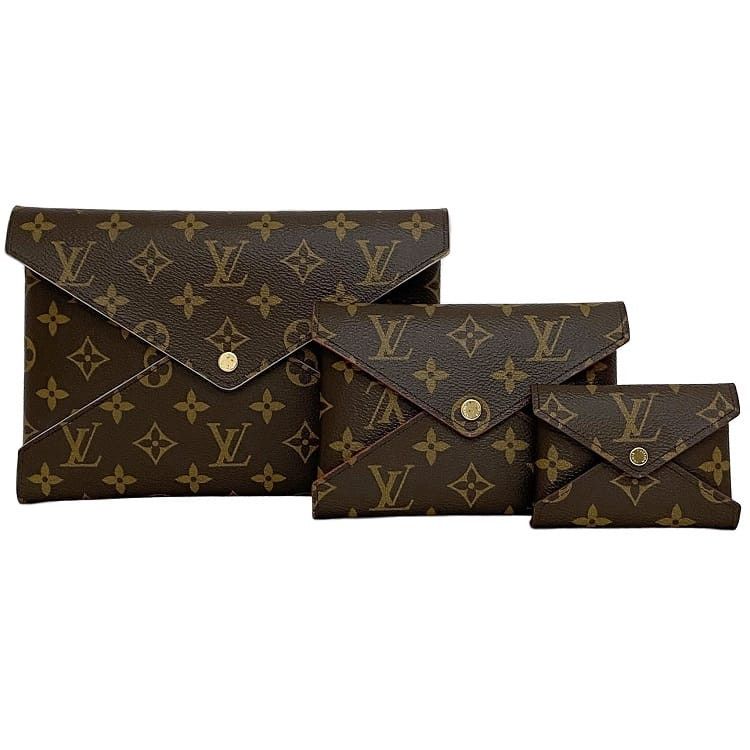 Louis Vuitton LOUIS VUITTON Clutch Bag Brown Cotton Size ONE SIZE - 1 Thumbnail