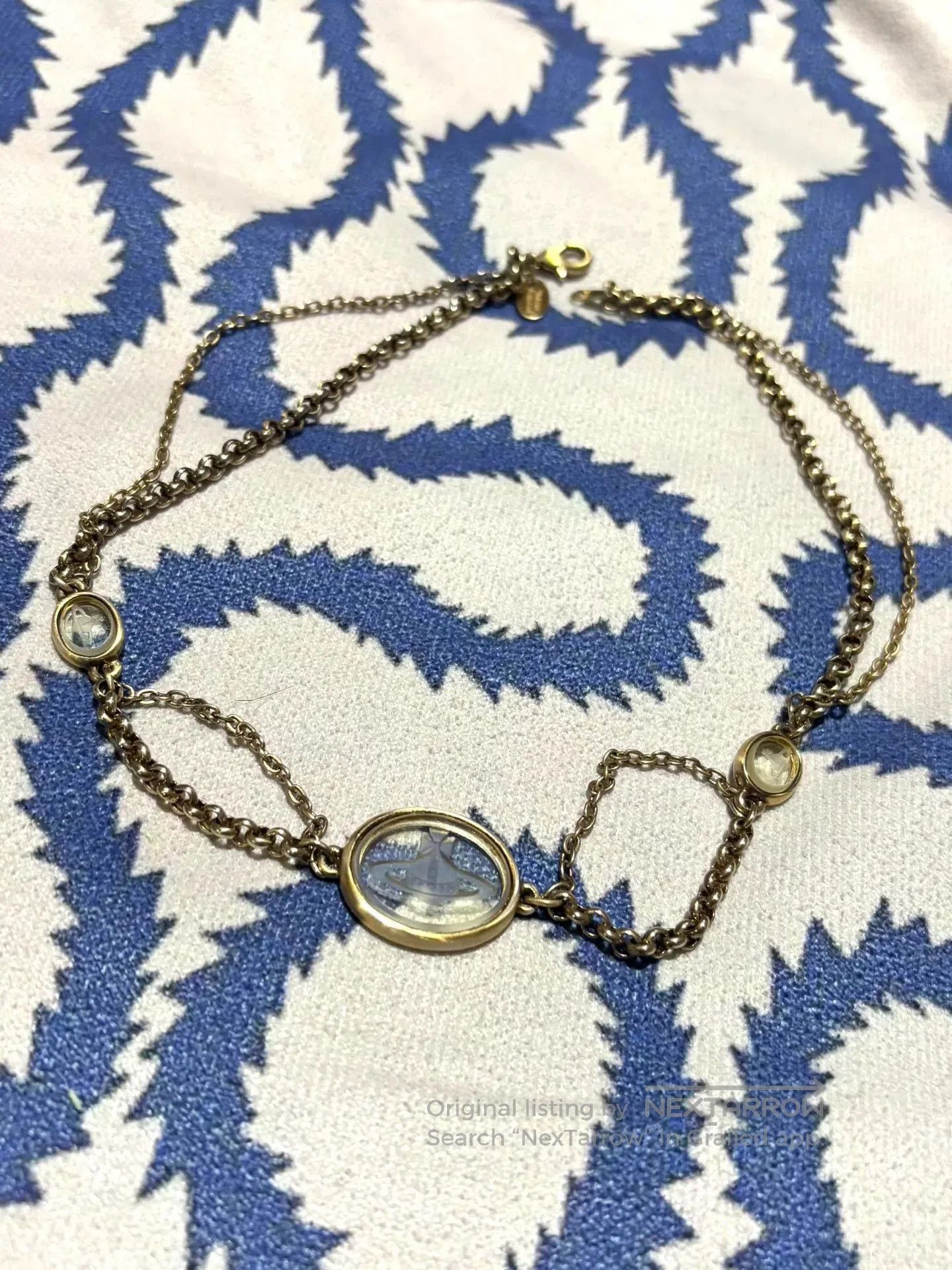 Vivienne Westwood vivienne westwood gold chain necklace with stones. Size ONE SIZE - 1 Thumbnail
